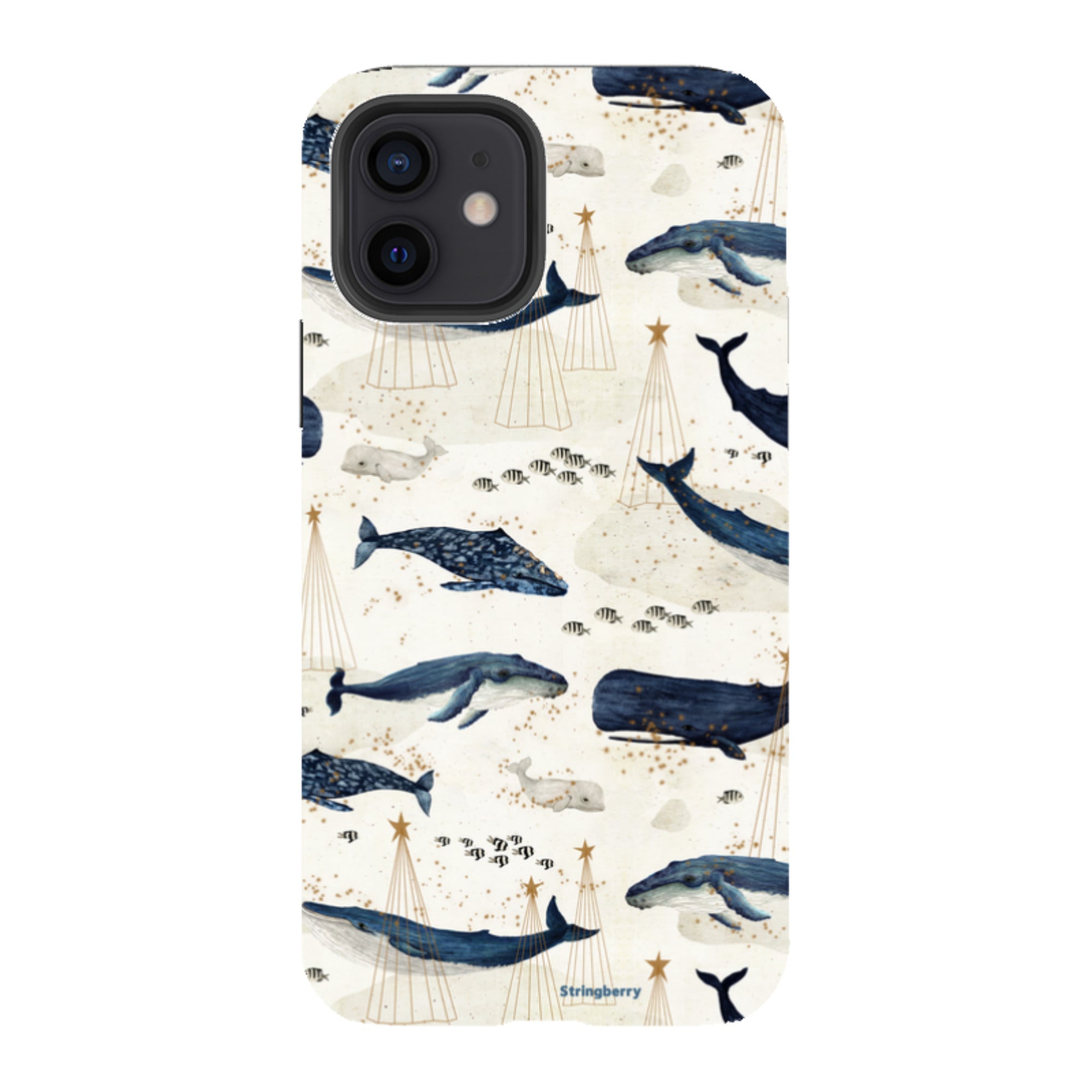 iPhone Tough Case - Christmas Whale III By Katherine Quinn