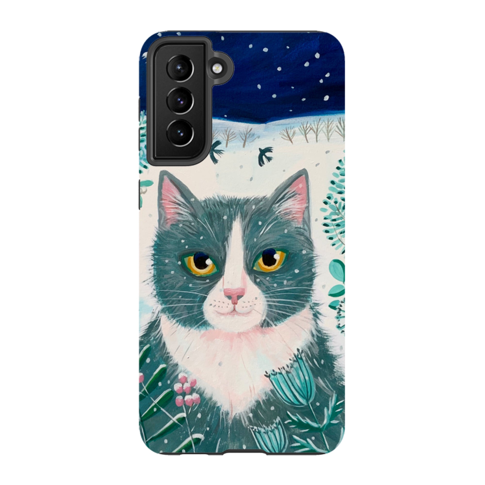 Samsung Tough Case - Xmas Cat By Mary Stubberfield