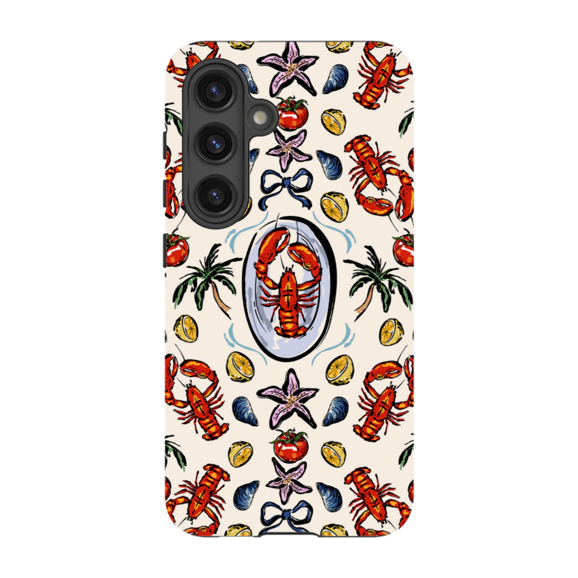 Samsung Tough Case - Seafood and palm trees