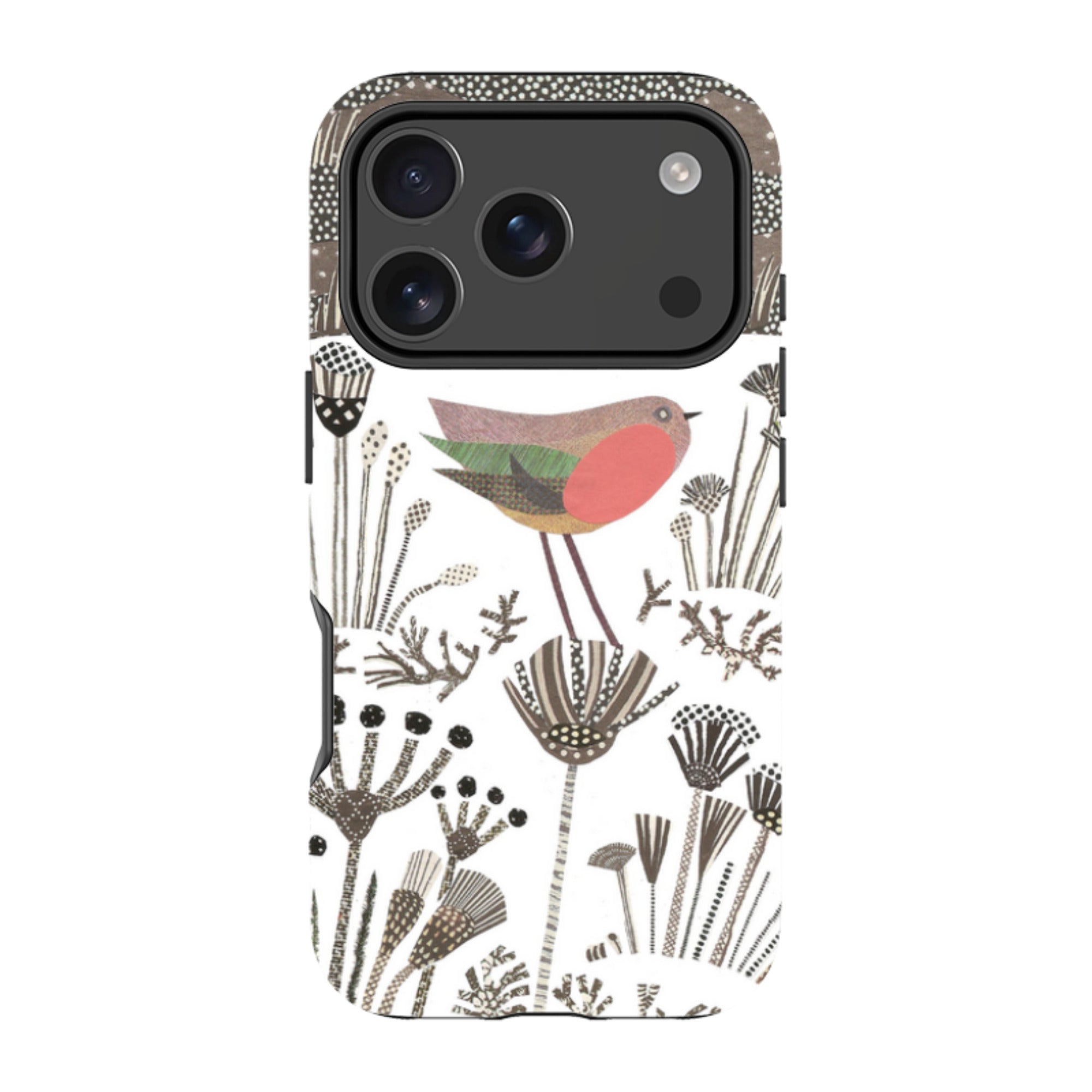 iPhone Tough Case - Robin in Snow By Jane Robbins