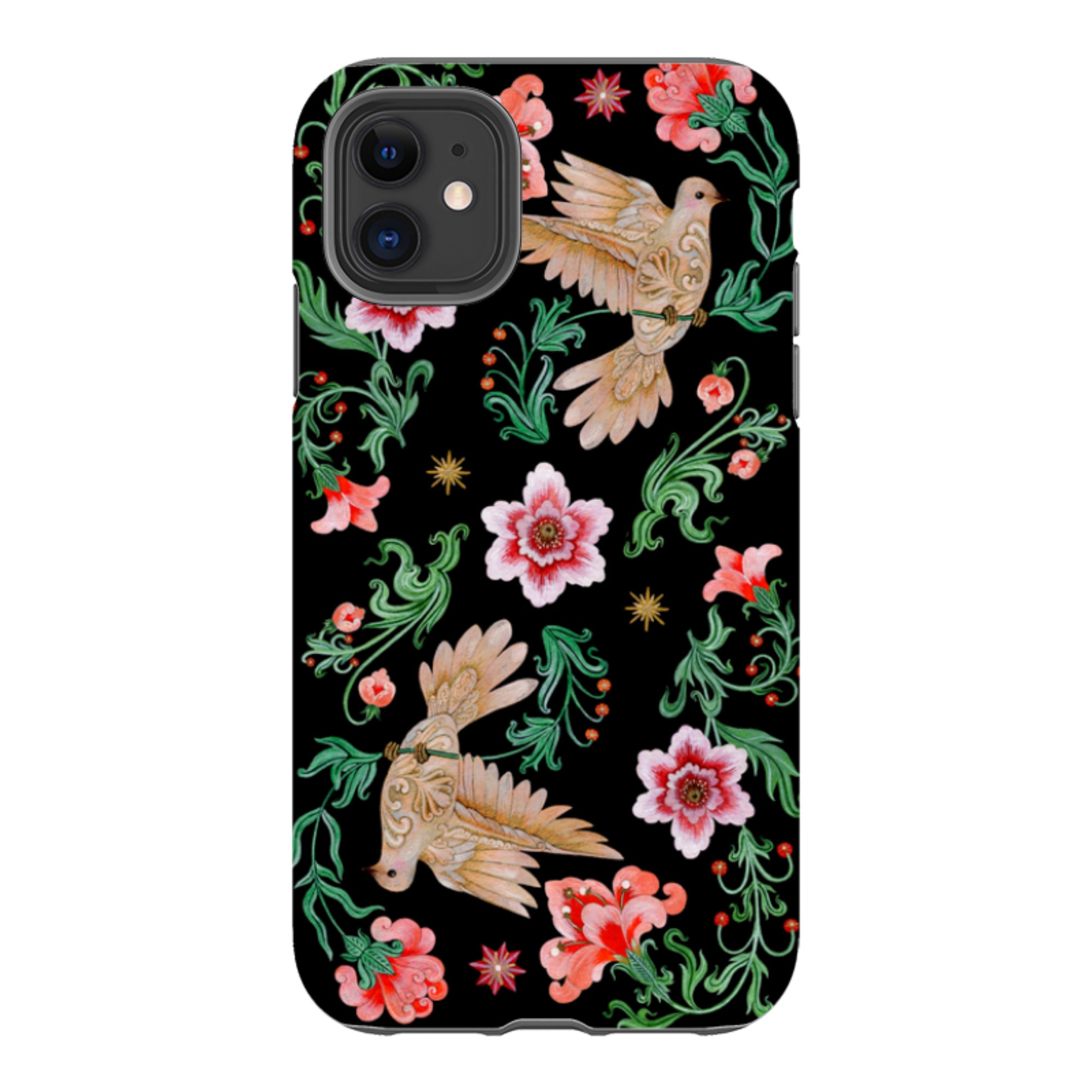 iPhone Tough  Case - Two Turtle Doves By Maria Matos