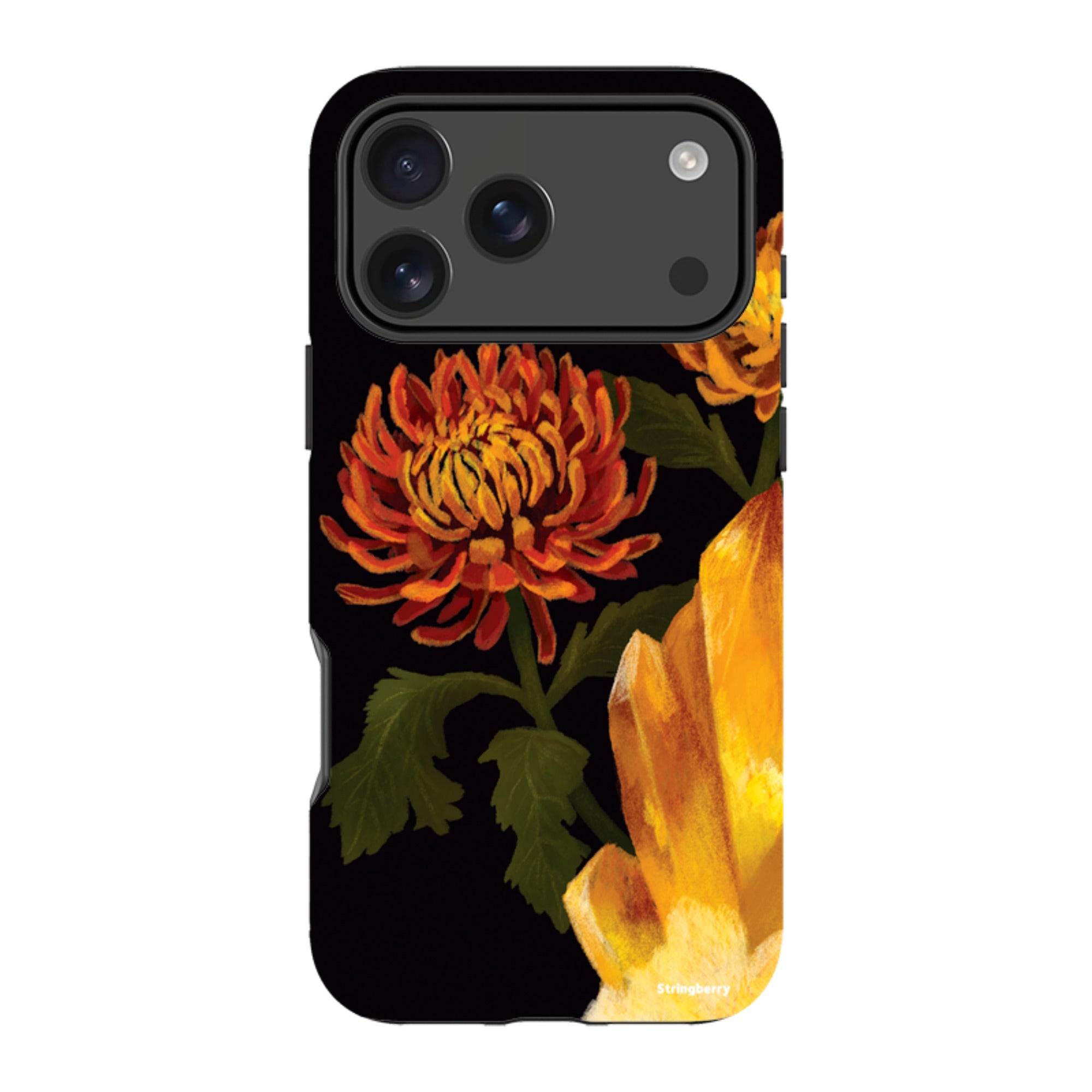iPhone Tough Case - Chrysanthemum Citrine By Anna Stead