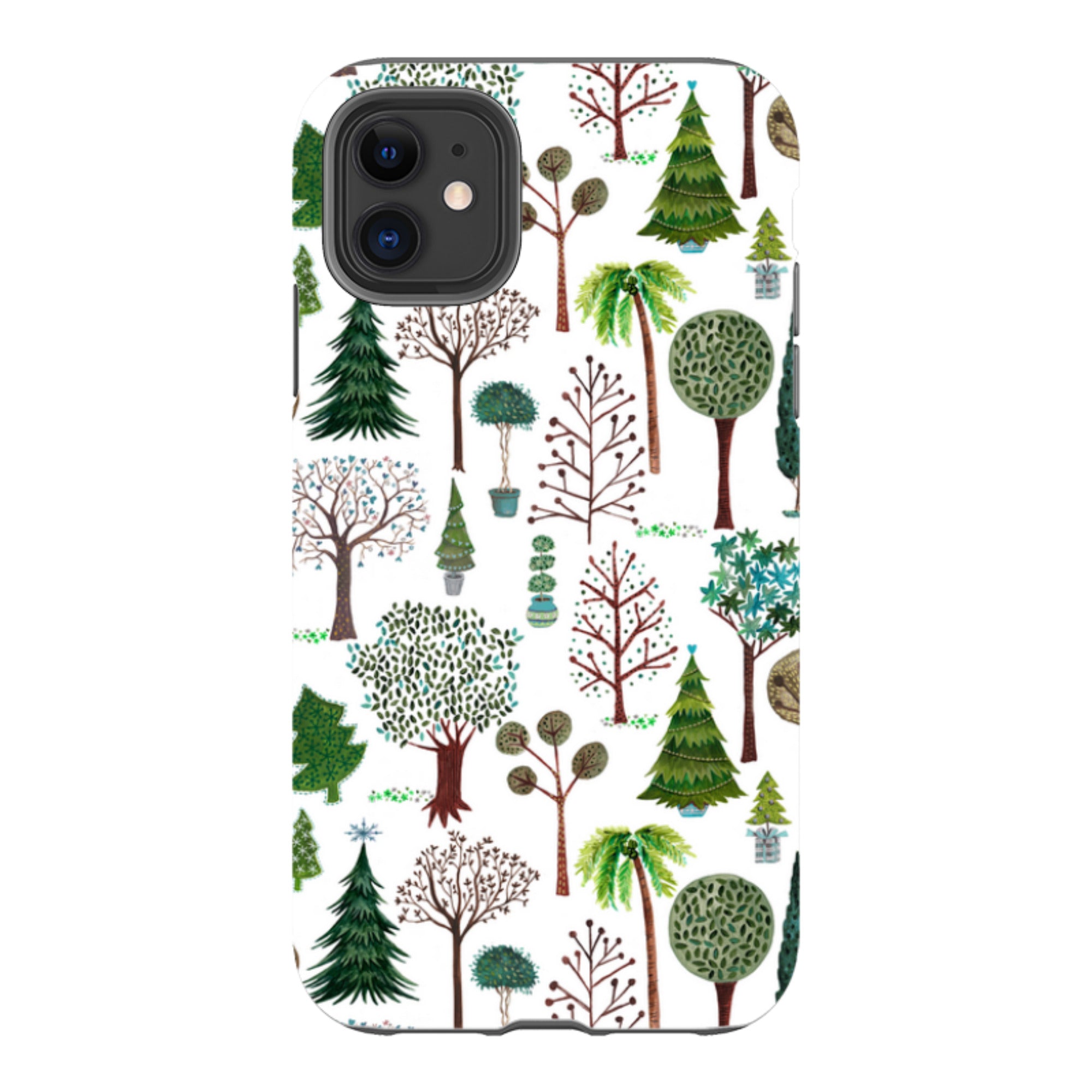 iPhone Tough Case - Xmas Trees By Caroline Bonne Muller