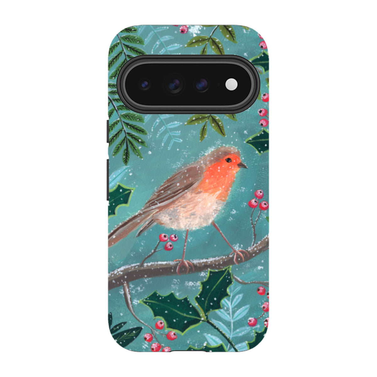 Google Tough Case - Christmas Robin By Mary Stubberfield