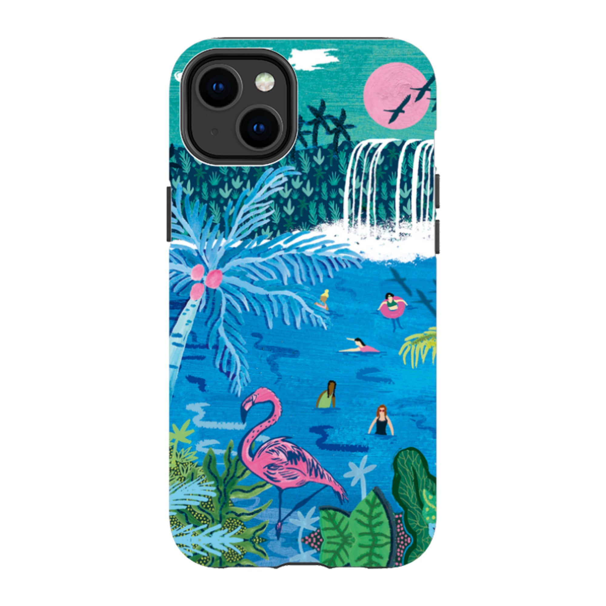 iPhone Tough Case - Palm Pool By Emma Frances Grant