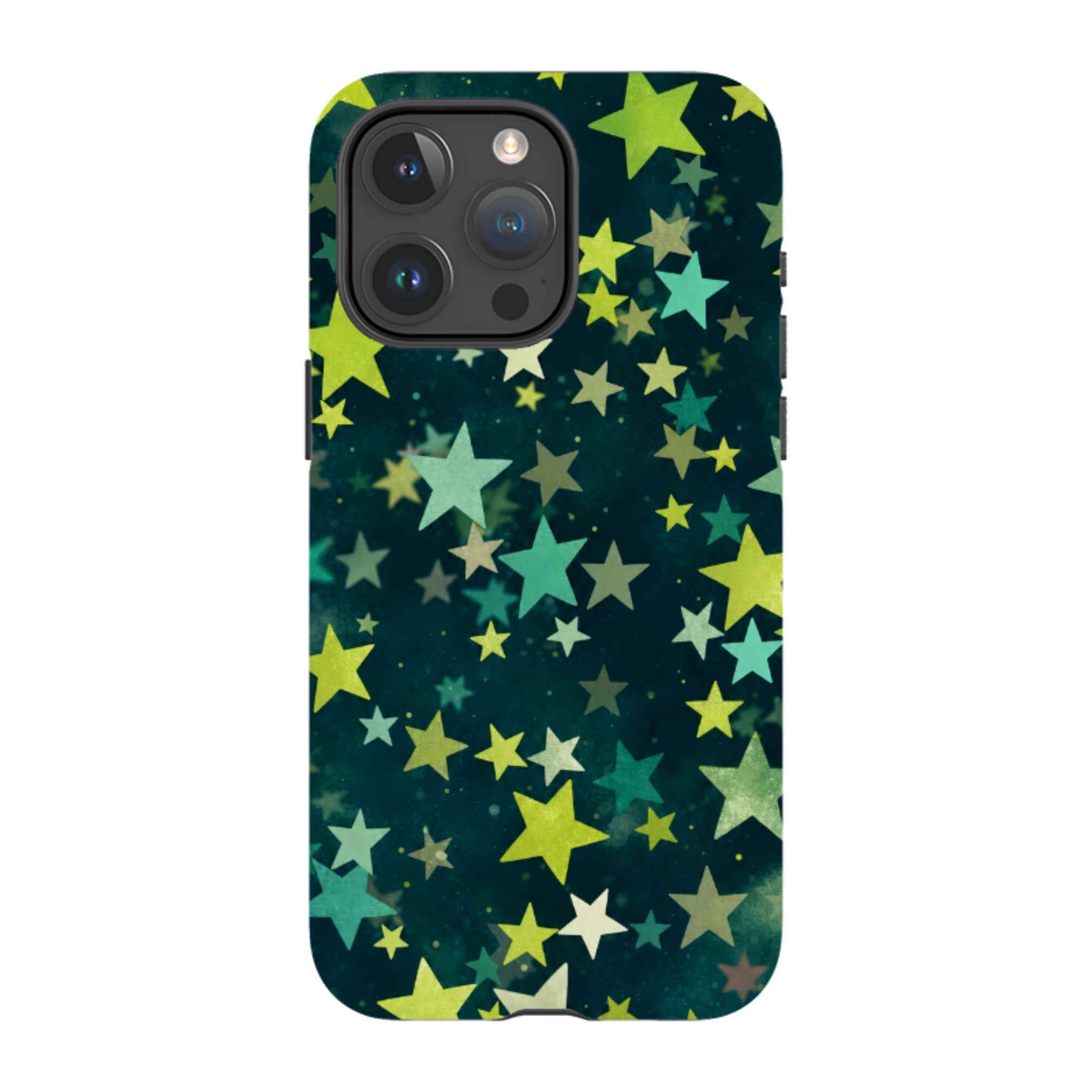 iPhone Tough Case - Green Galaxy Star