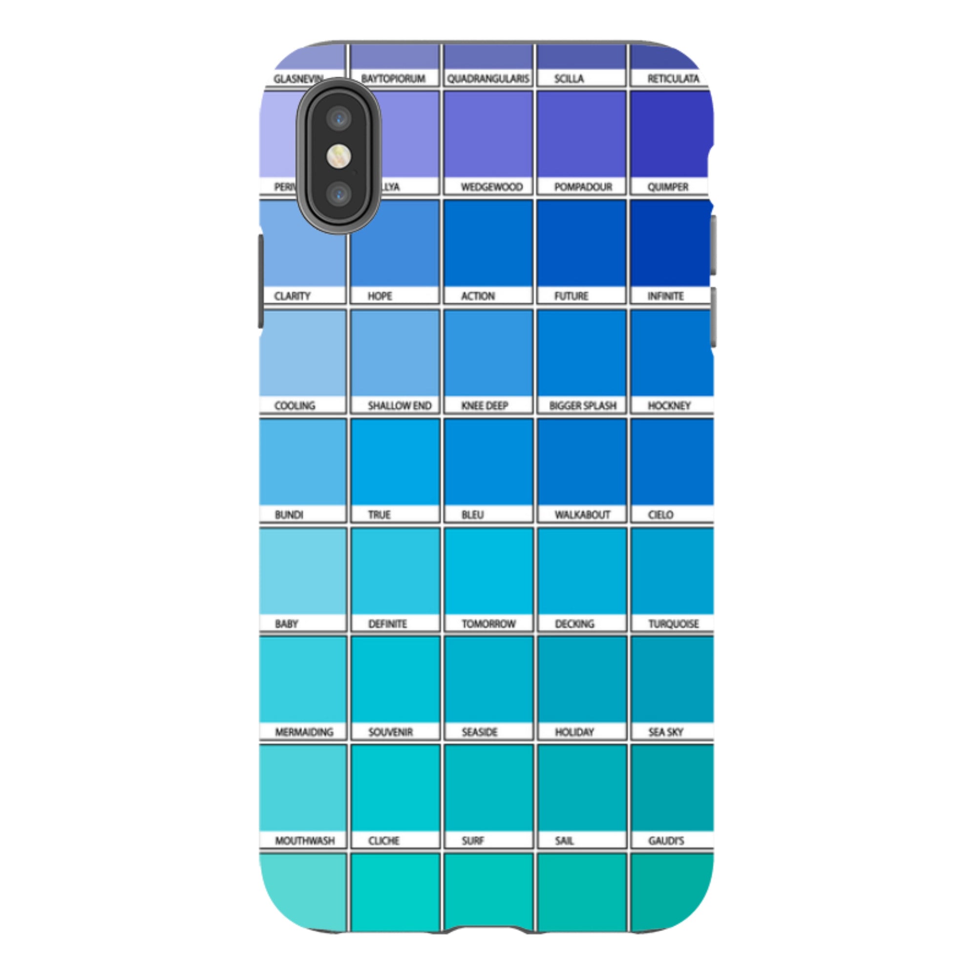 iPhone Tough Case - Blue Chromology By Kitty Joseph