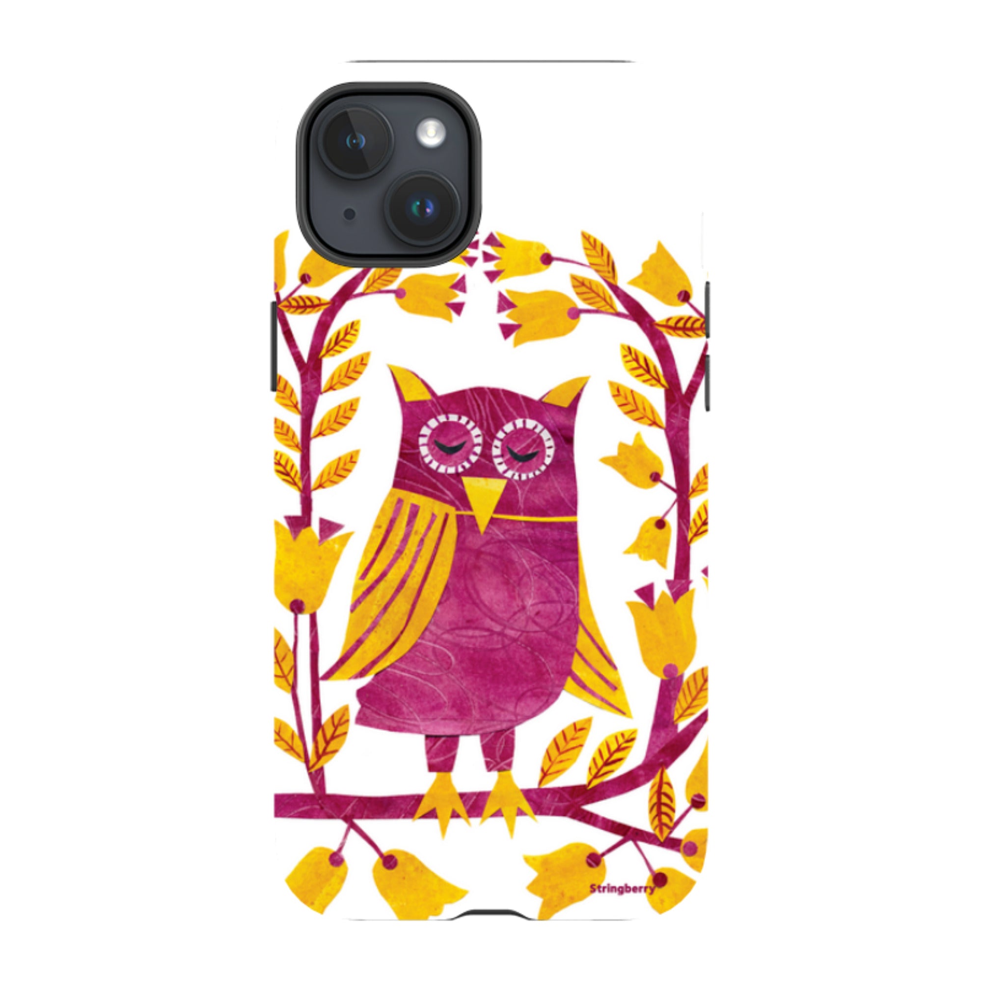 iPhone MagSafe Tough Case - Folk Owl By Tracey English