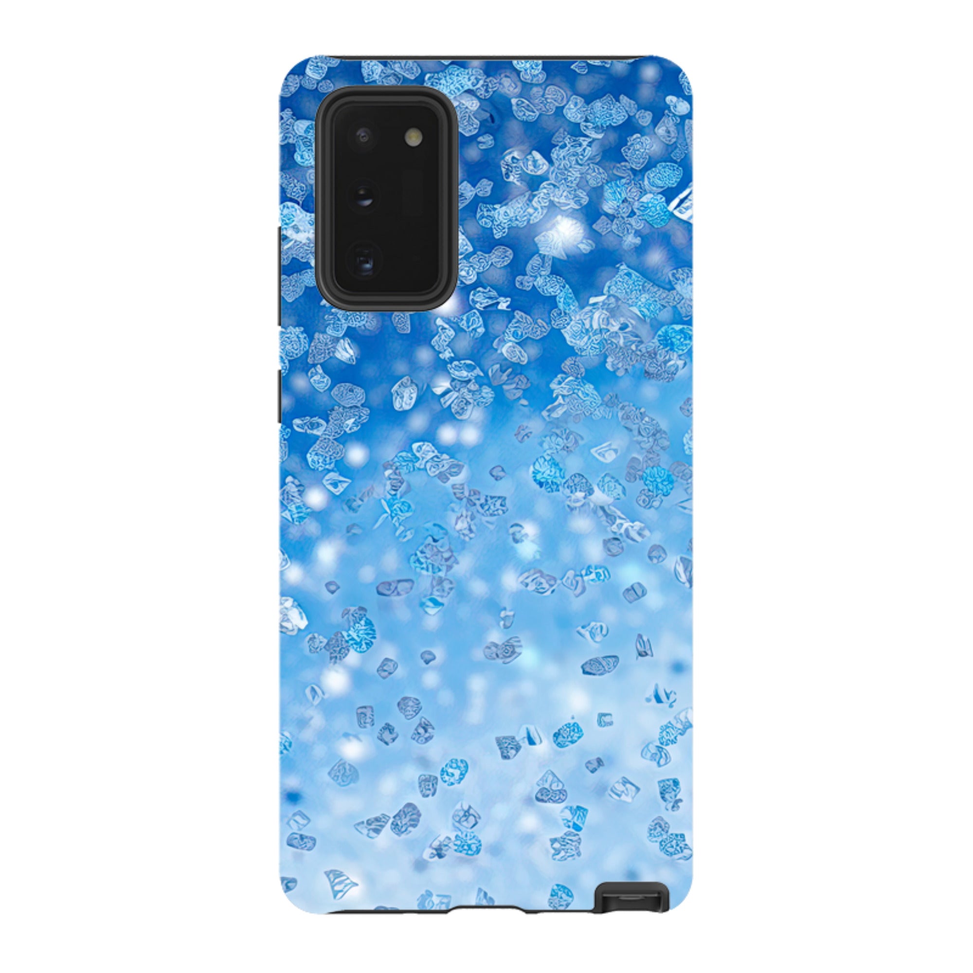 Samsung Tough Case - Blue Glitter (Case Does Not Glitter)