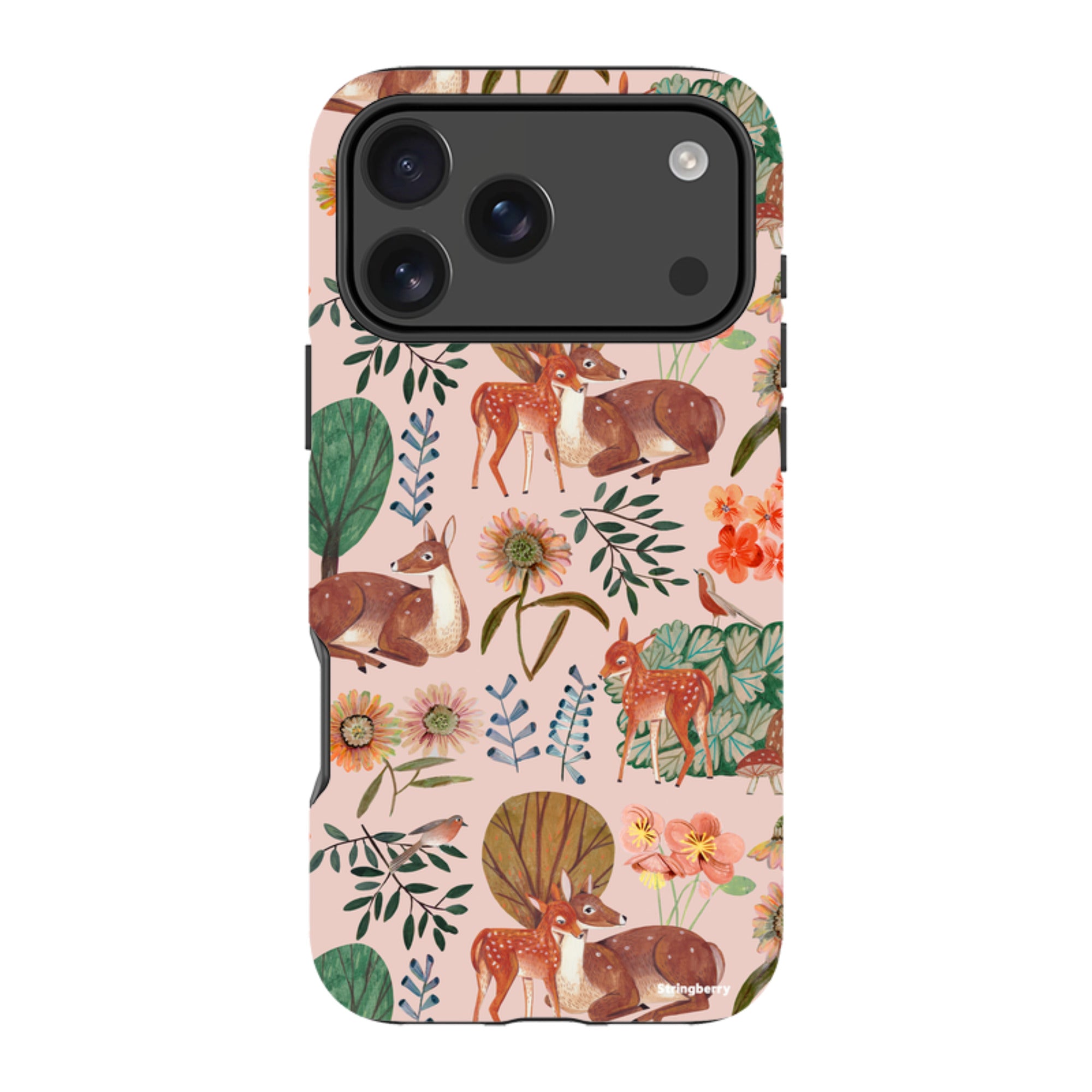 iPhone Tough Case - Deer Pattern By Caroline Bonne Muller