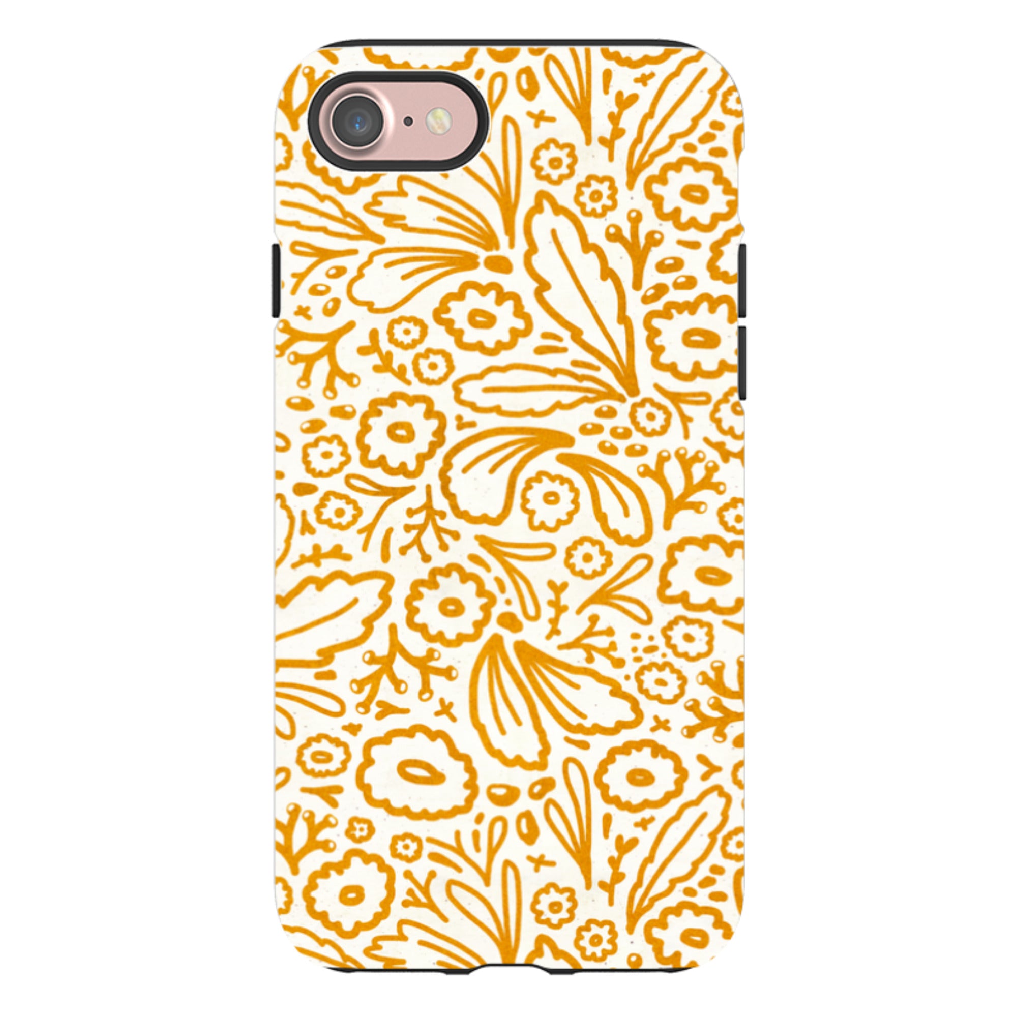 iPhone Tough Case - Wind Fall Mustard By Katherine Quinn