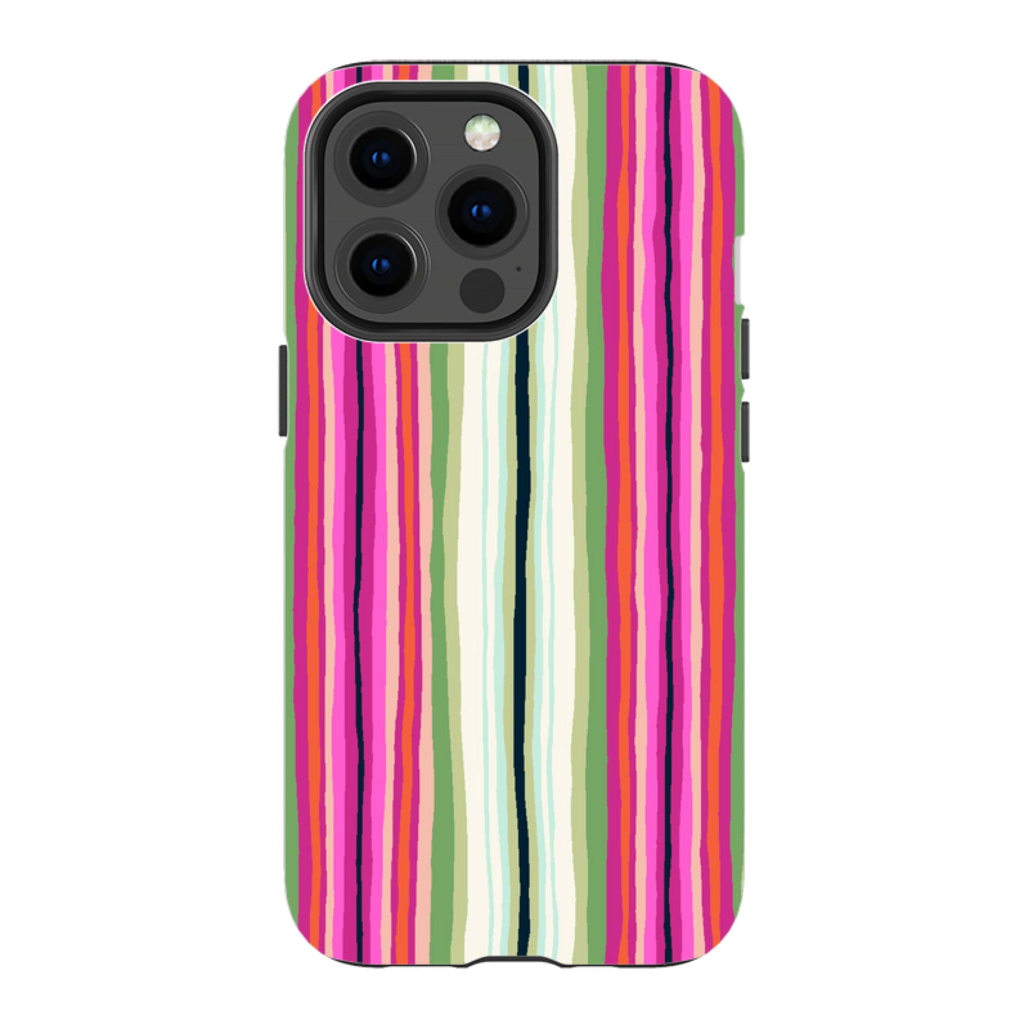 iPhone MagSafe Tough Case -  Atelier Stripe Windflower By Sarah Campbell