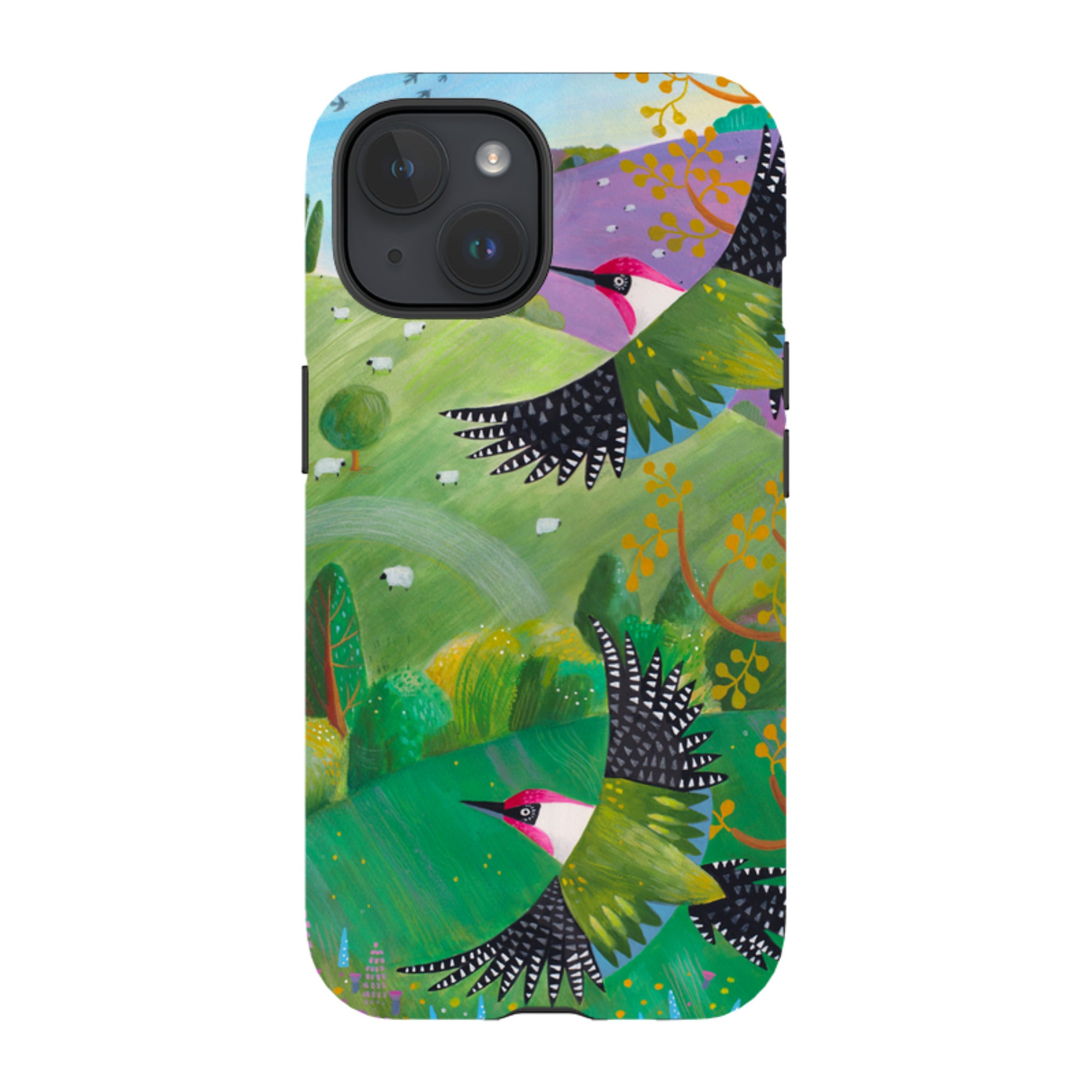 iPhone Tough Case - Woodpeckers By Bex Parkin