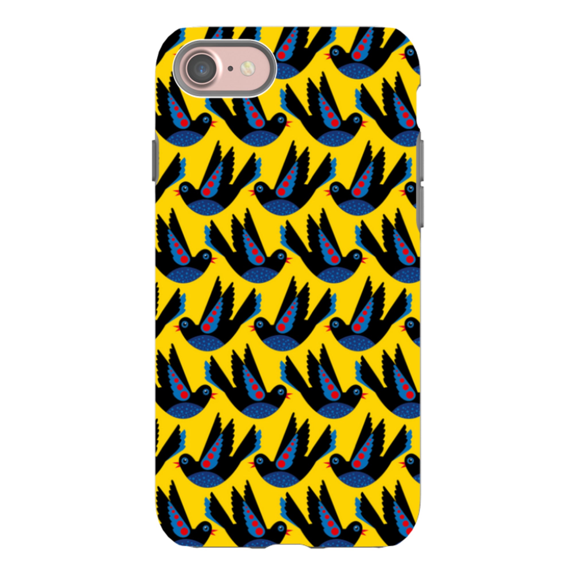 iPhone Tough Case - Black Bird By Patternistas
