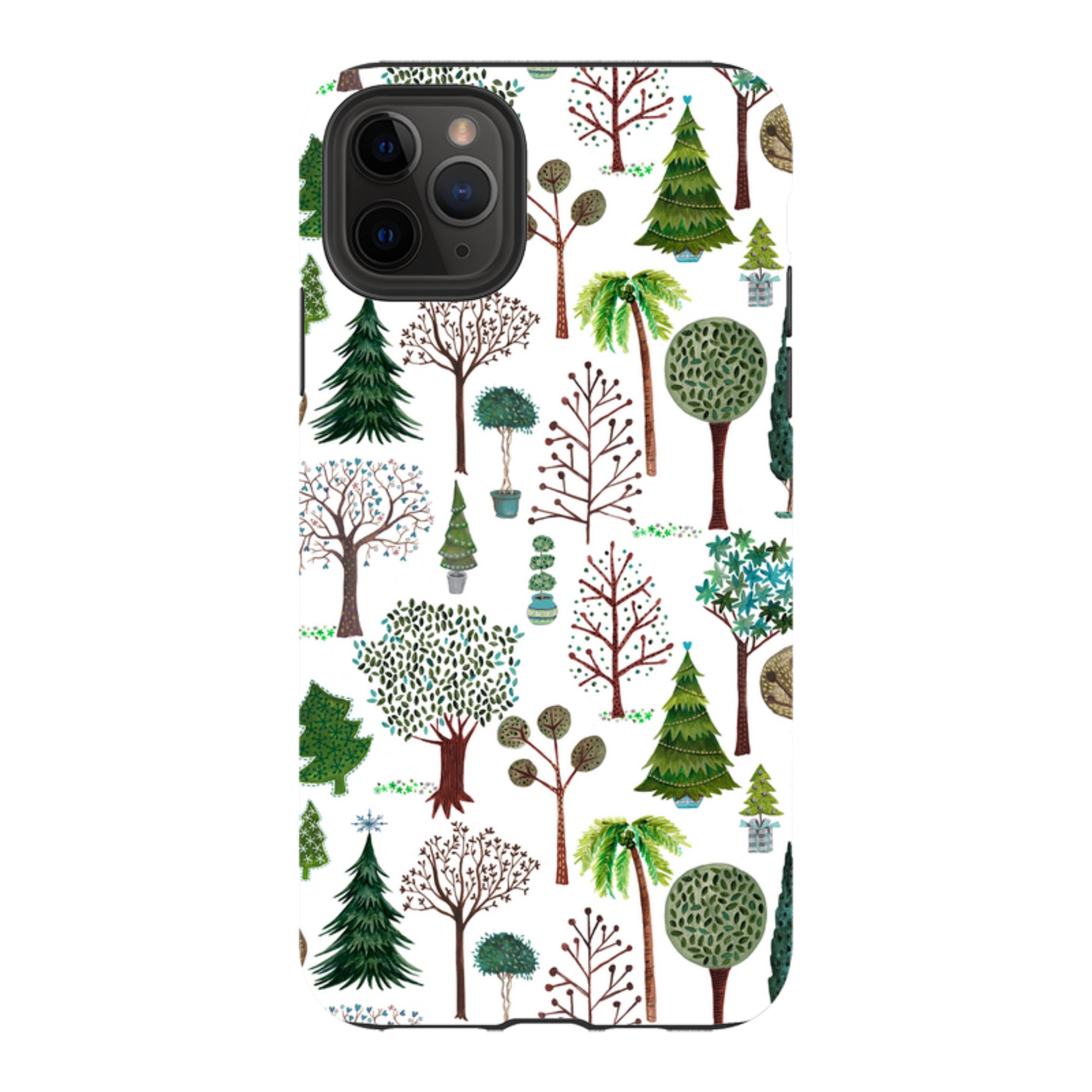 iPhone Tough Case - Xmas Trees By Caroline Bonne Muller