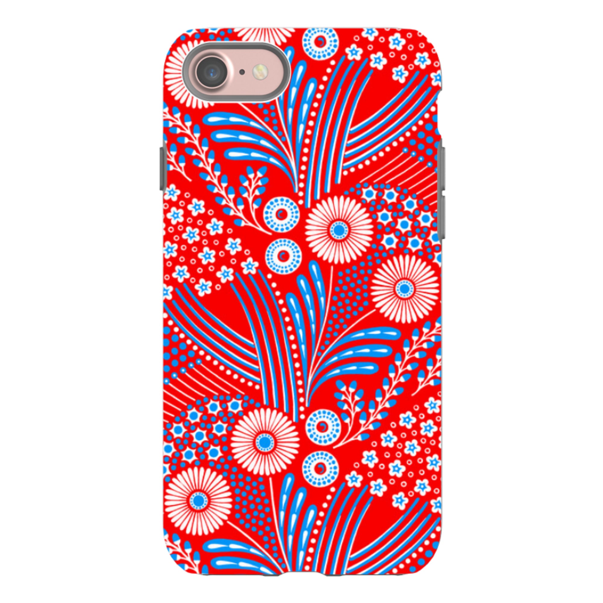 iPhone Tough Case - Red Bouquet By Cressida Bell