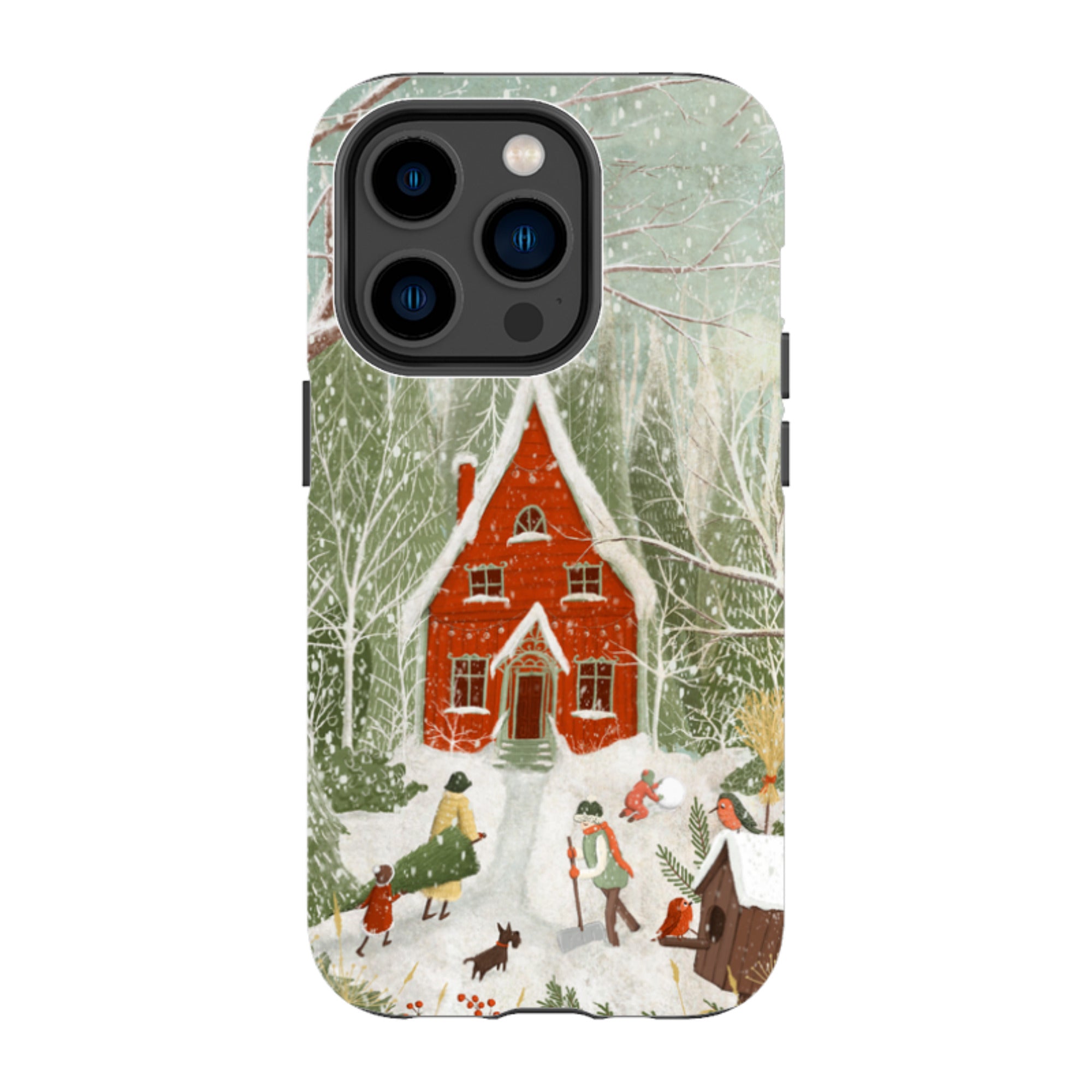 iPhone MagSafe Tough Case - Christmas Garden Day By Maja Lindberg