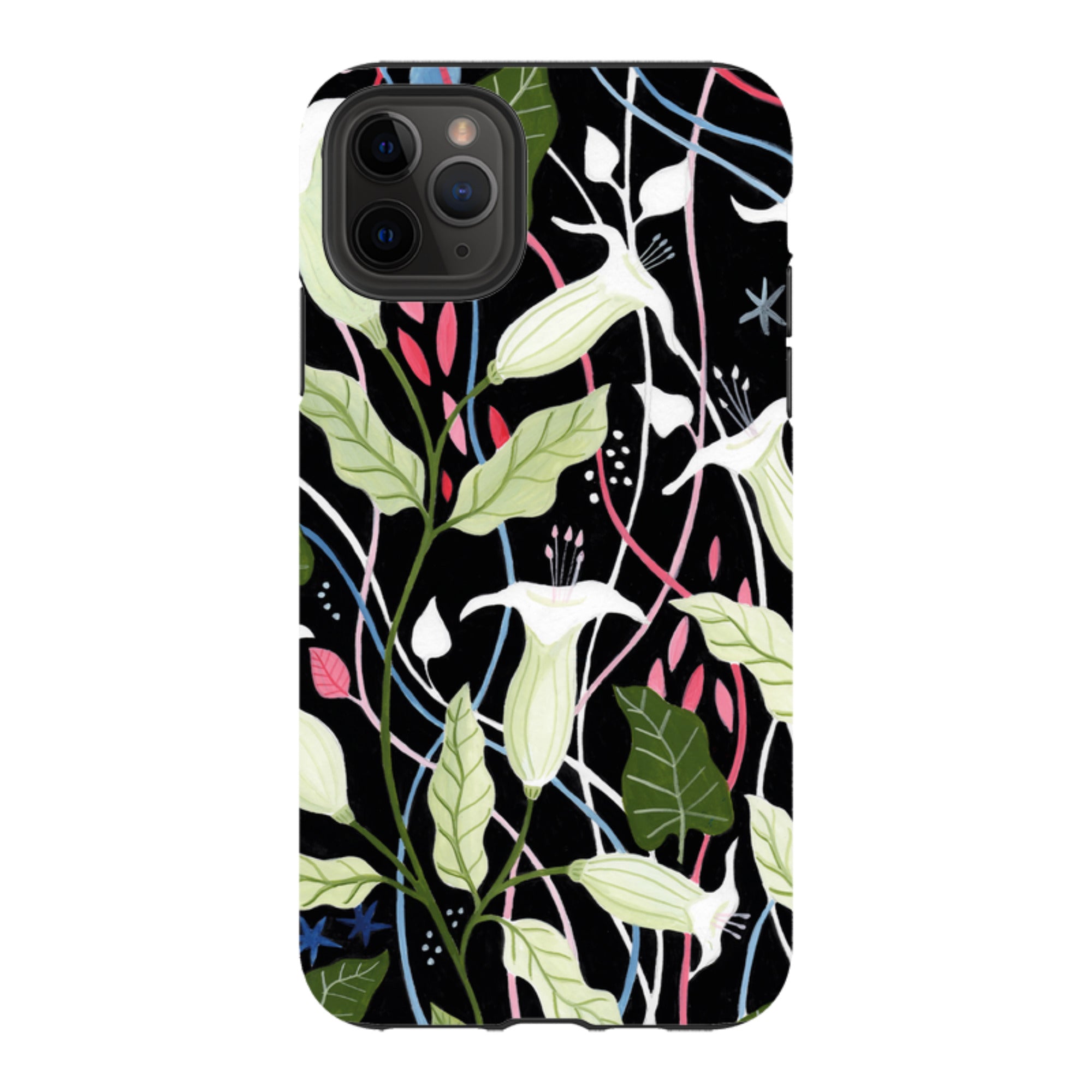 iPhone Tough Case - Trumpet Flowers By Bex Parkin
