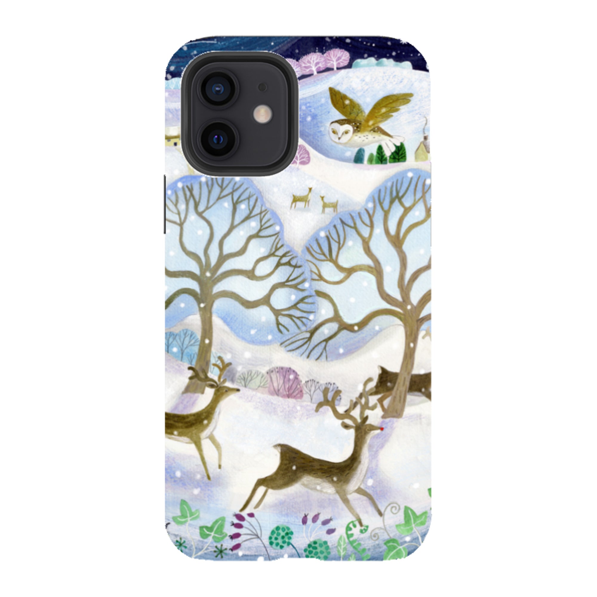 iPhone Tough Case - Winter Deer By Bex Parkin