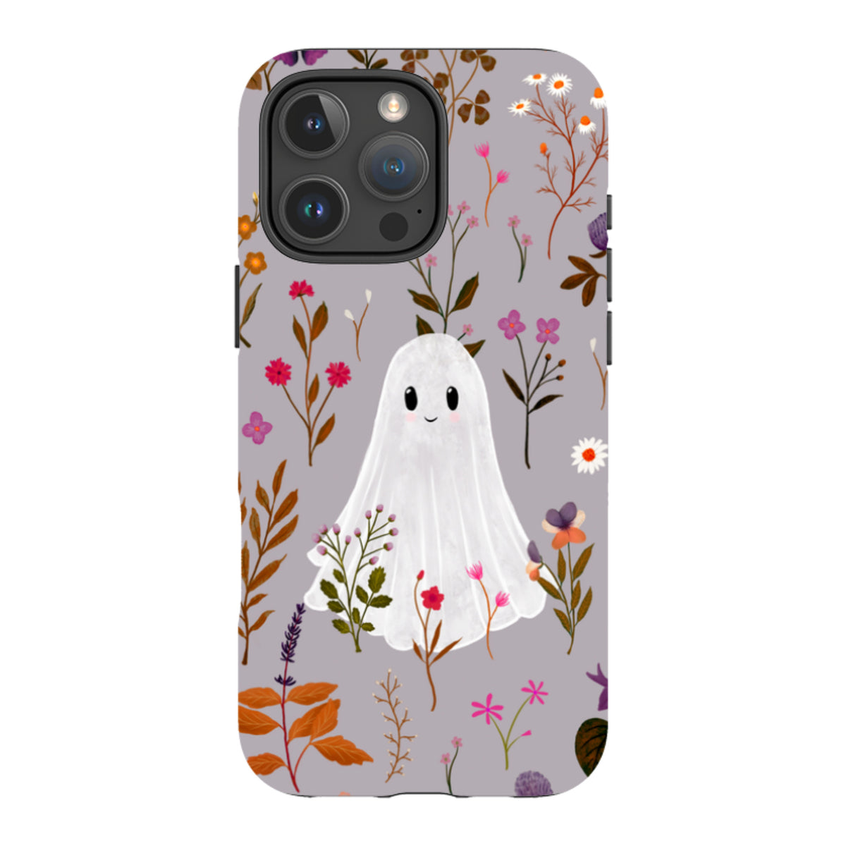 iPhone Tough Case - Ghost in the Garden - Mauve Multi By Katherine Quinn
