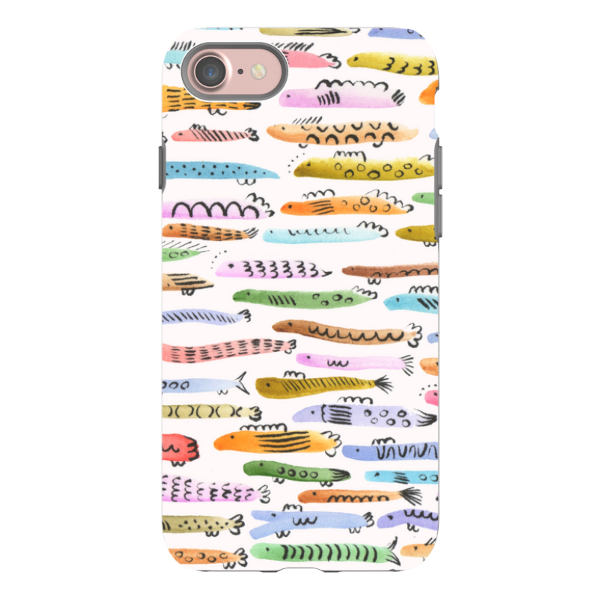 iPhone Tough Case - Colourful Fishes By Gabriela Larios