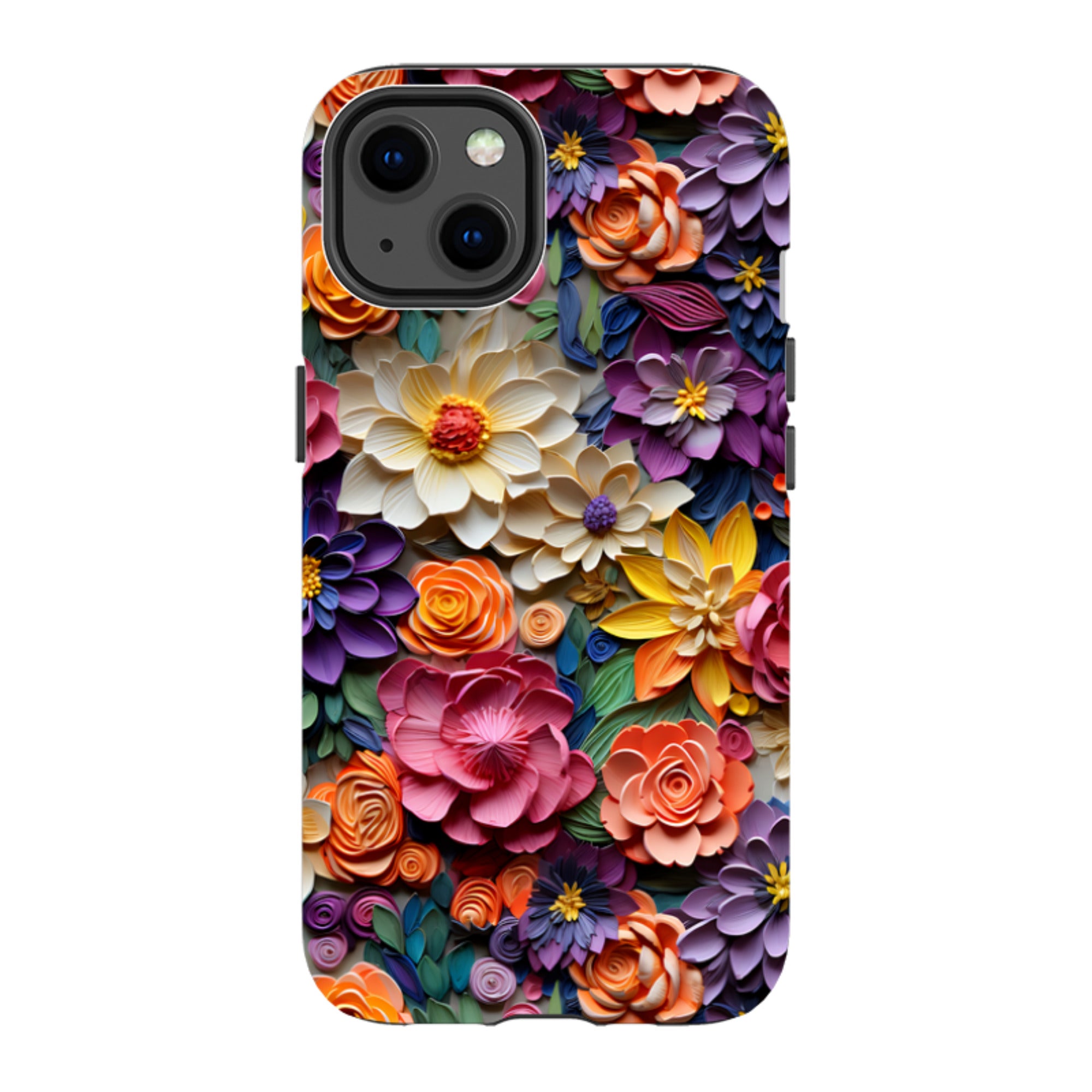 iPhone Tough Case -Violet Floral