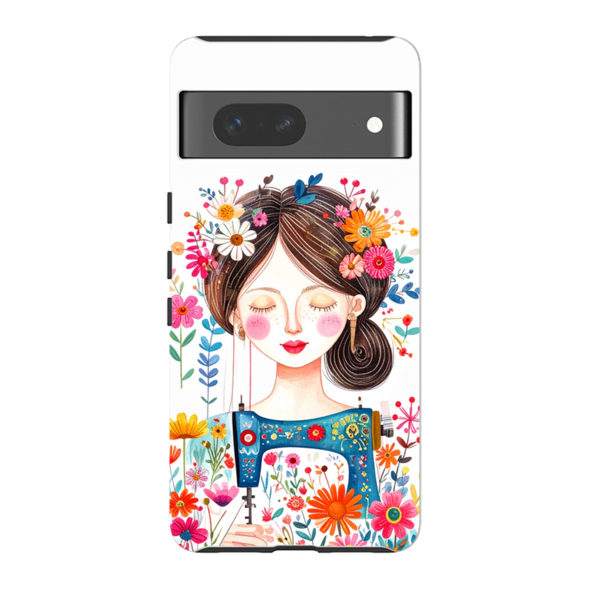 Google Tough Case - Floral Sewing Lady