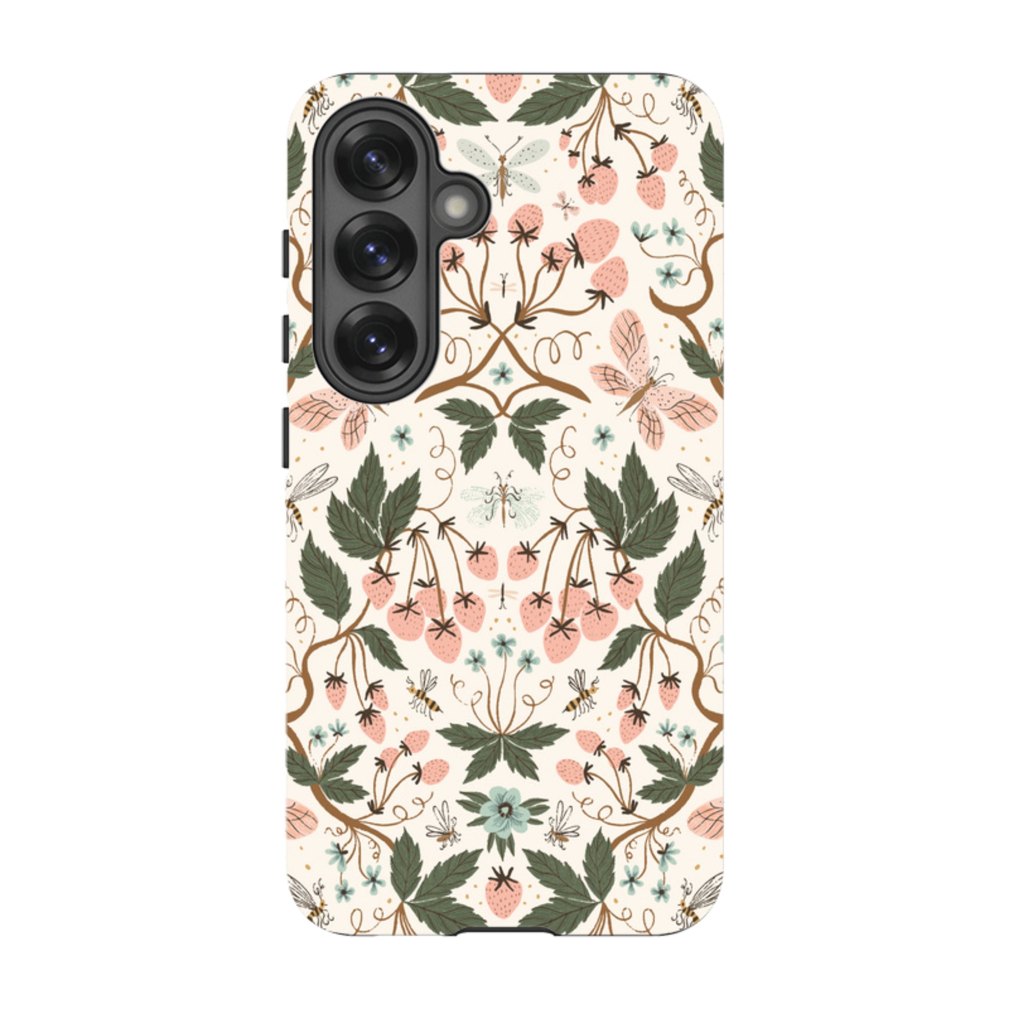 Samsung Tough Case - Bugs And Berries Pattern By Meghann Rader