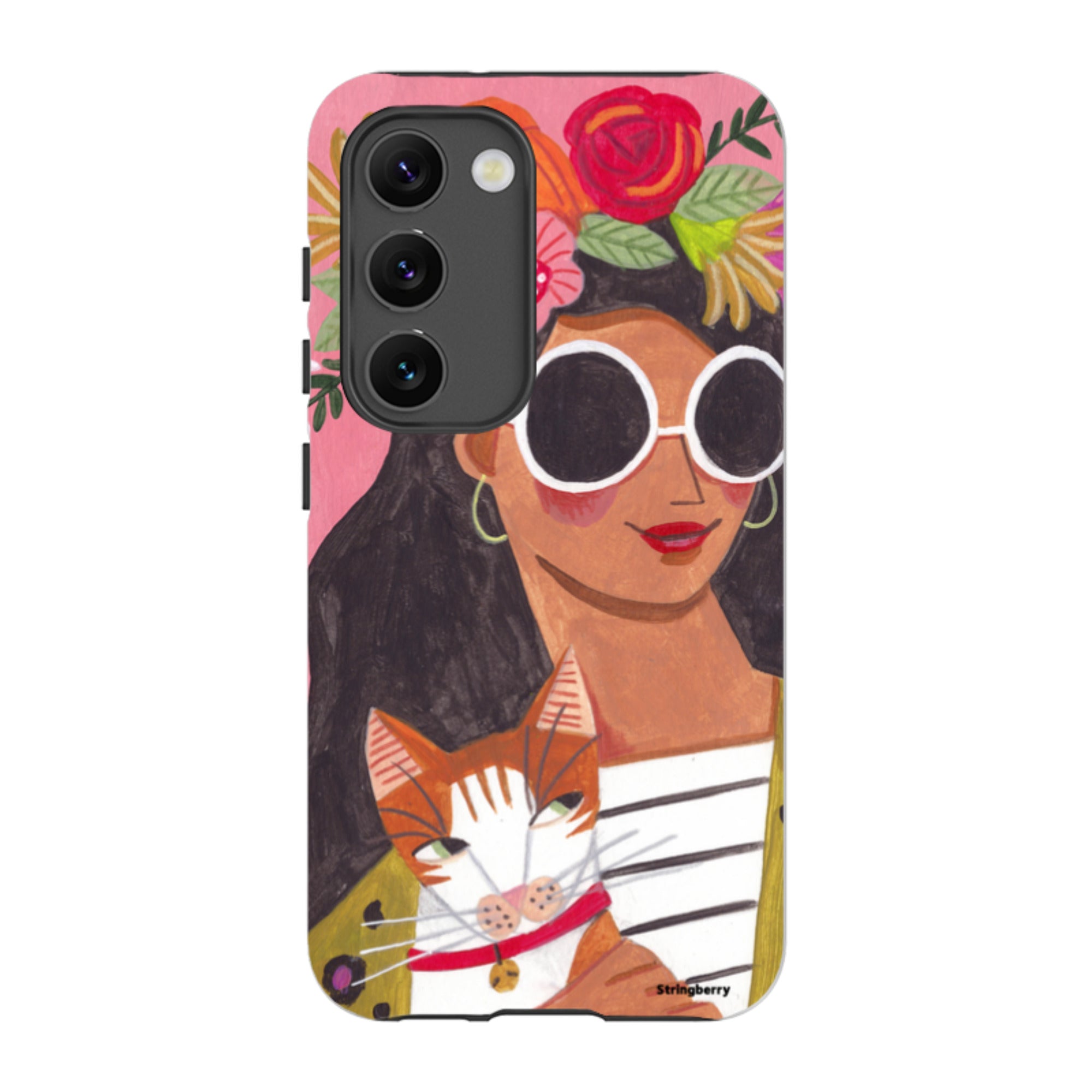 Samsung Tough Case - Woman & Cat By Caroline Bonne Muller