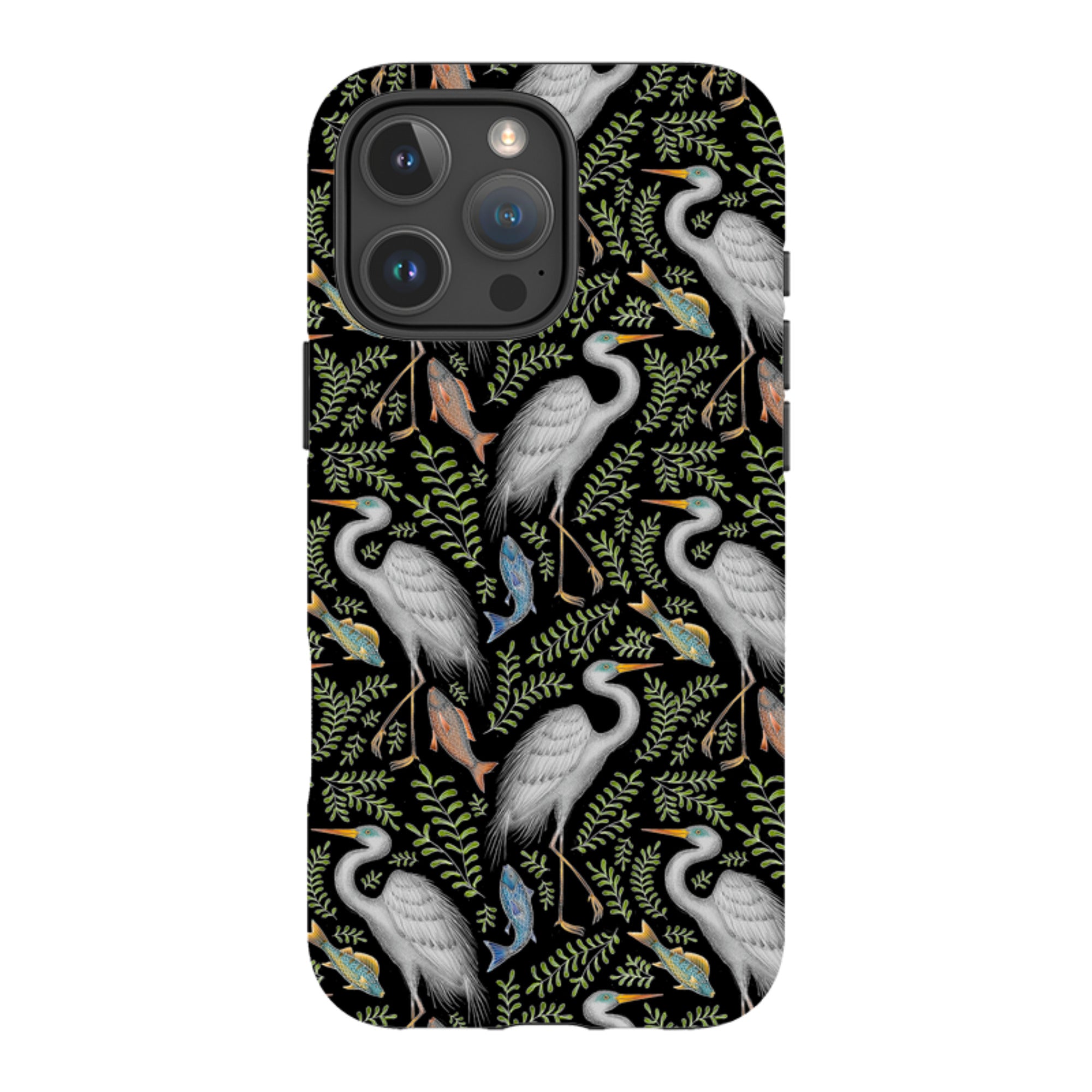 iPhone Tough Case - Egret Pattern By Catherine Rowe