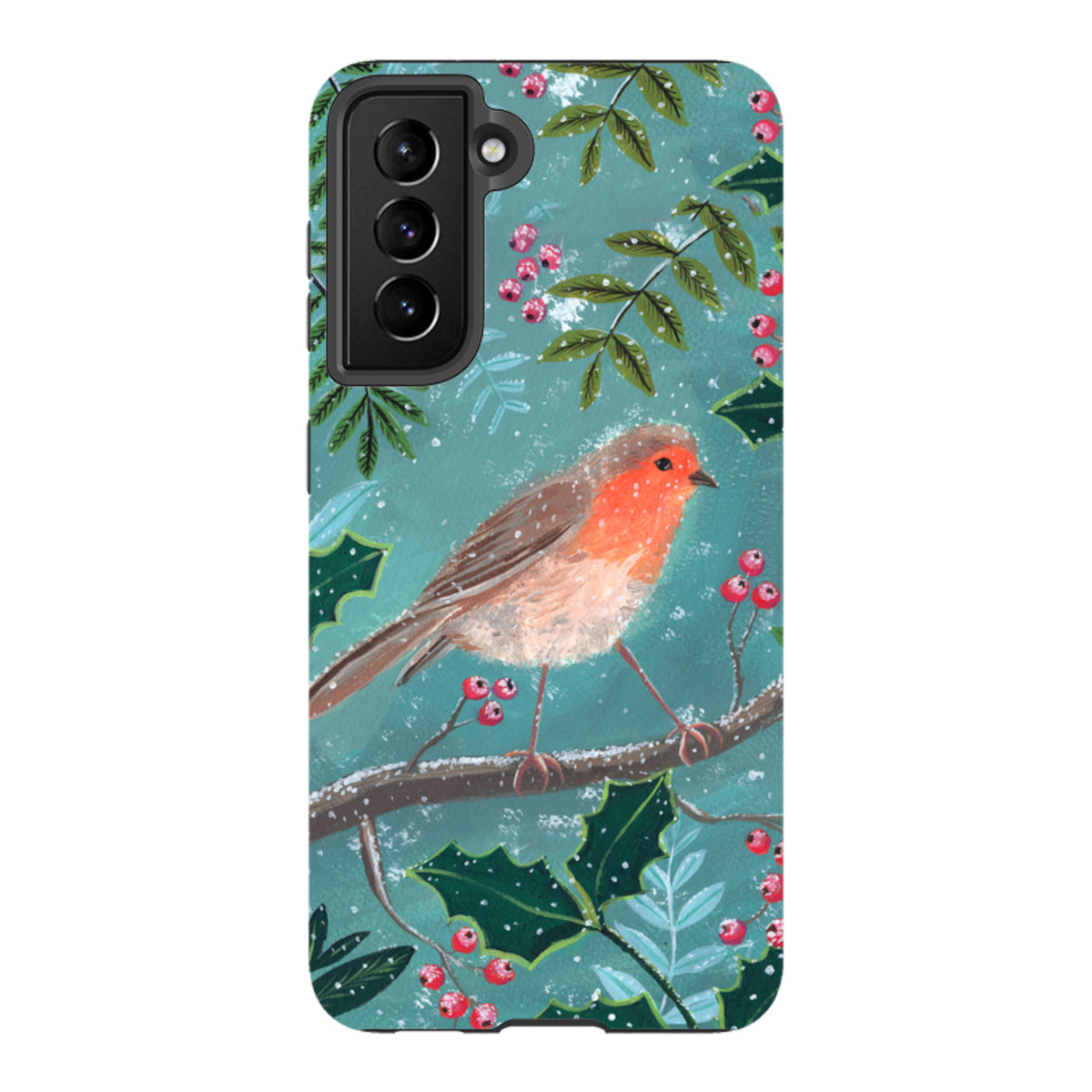 Samsung Tough Case - Christmas Robin By Mary Stubberfield