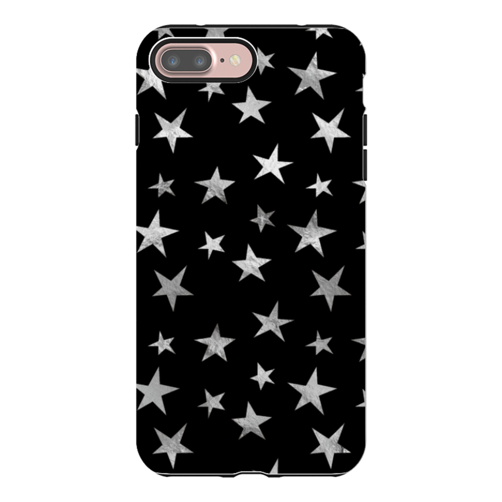 iPhone Tough Case - Black and Silver Stars