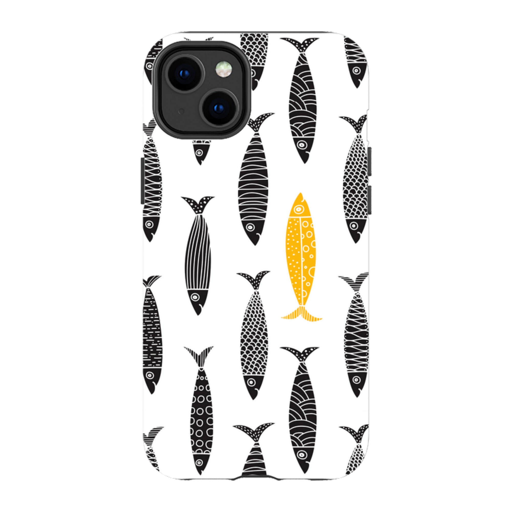 iPhone MagSafe Tough Case - Black and Gold Sardines