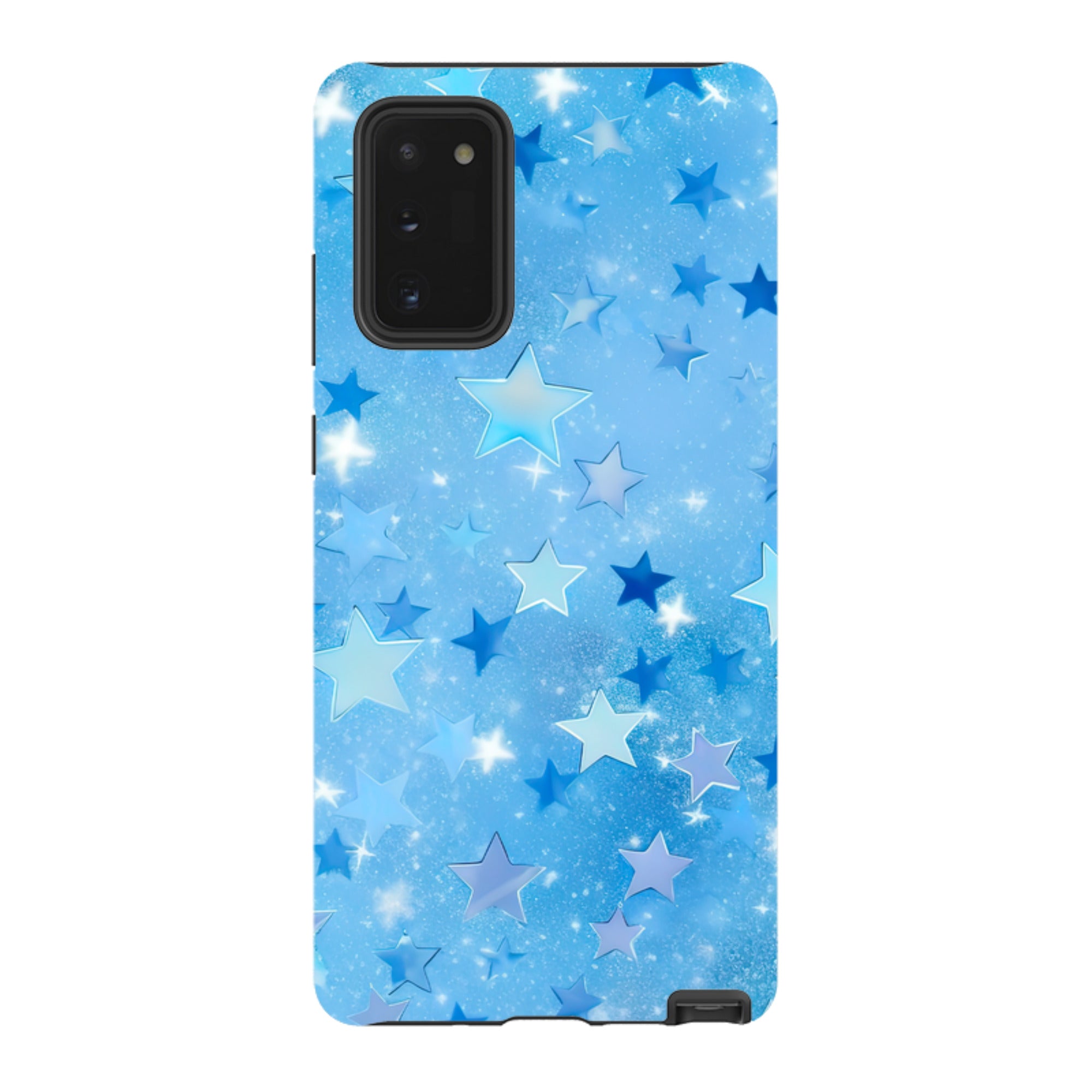 Samsung Tough Case - Blue Stars II  (Case Does Not Glitter)