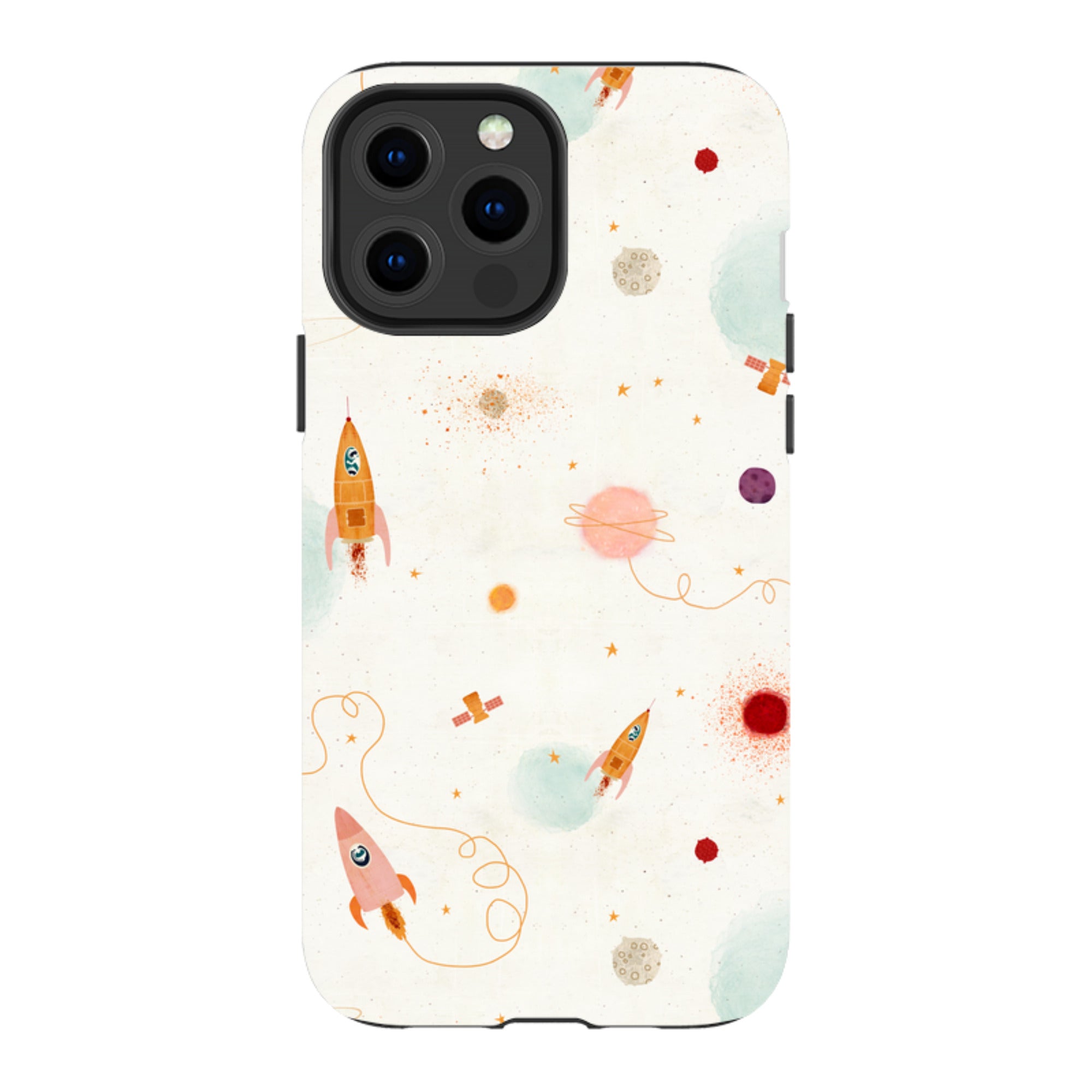 iPhone Tough Case - Rockets Cream By Katherine Quinn