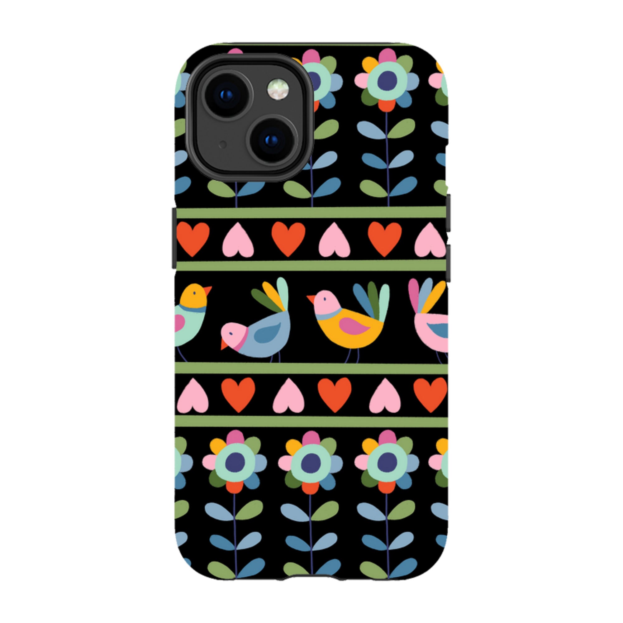 iPhone MagSafe Tough Case -  Folky Birds II By Suzy Taylor
