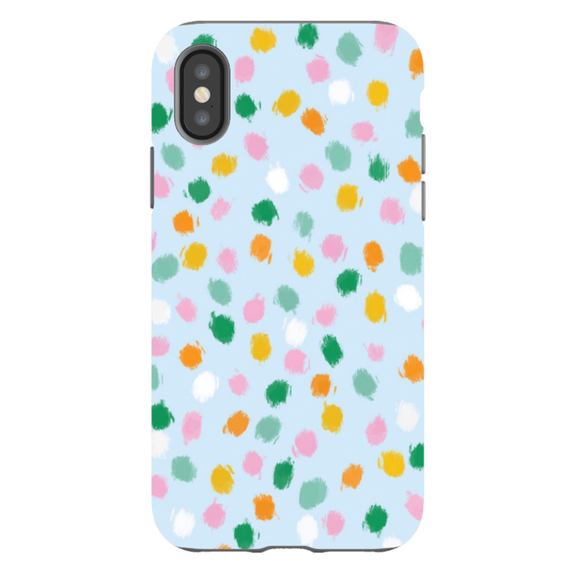 iPhone Tough Case - Spotty Co-Ordinate By Lee Foster Wilson