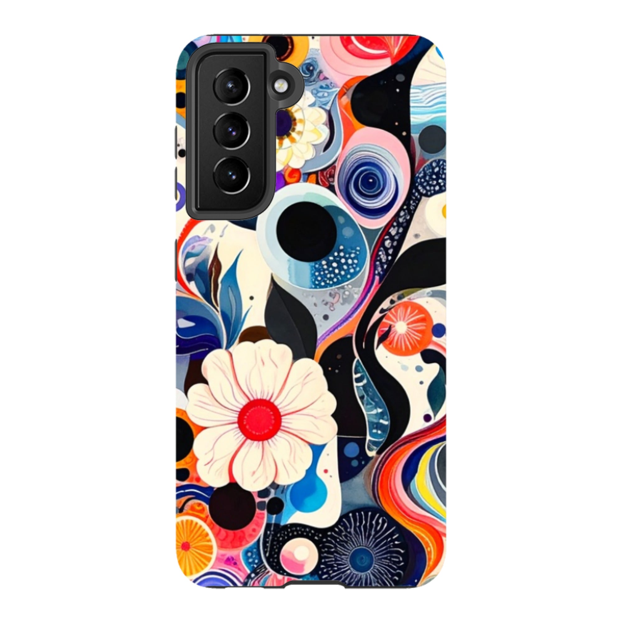 Samsung Tough Case - Floral Marble