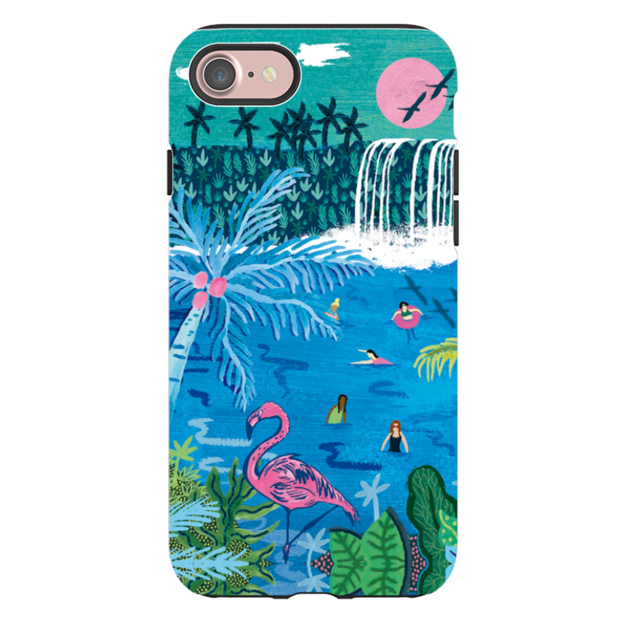 iPhone Tough Case - Palm Pool By Emma Frances Grant