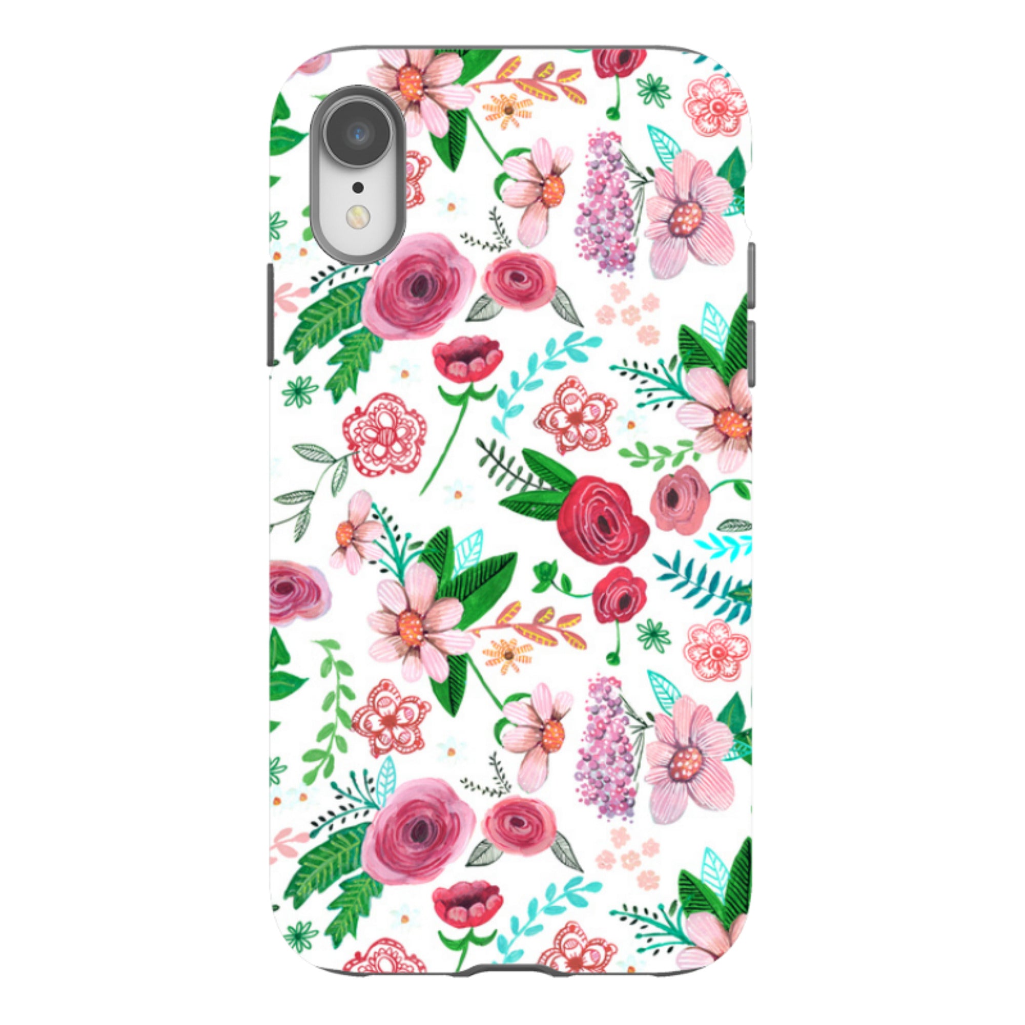 iPhone Tough Case - White Floral By Caroline Bonne Muller