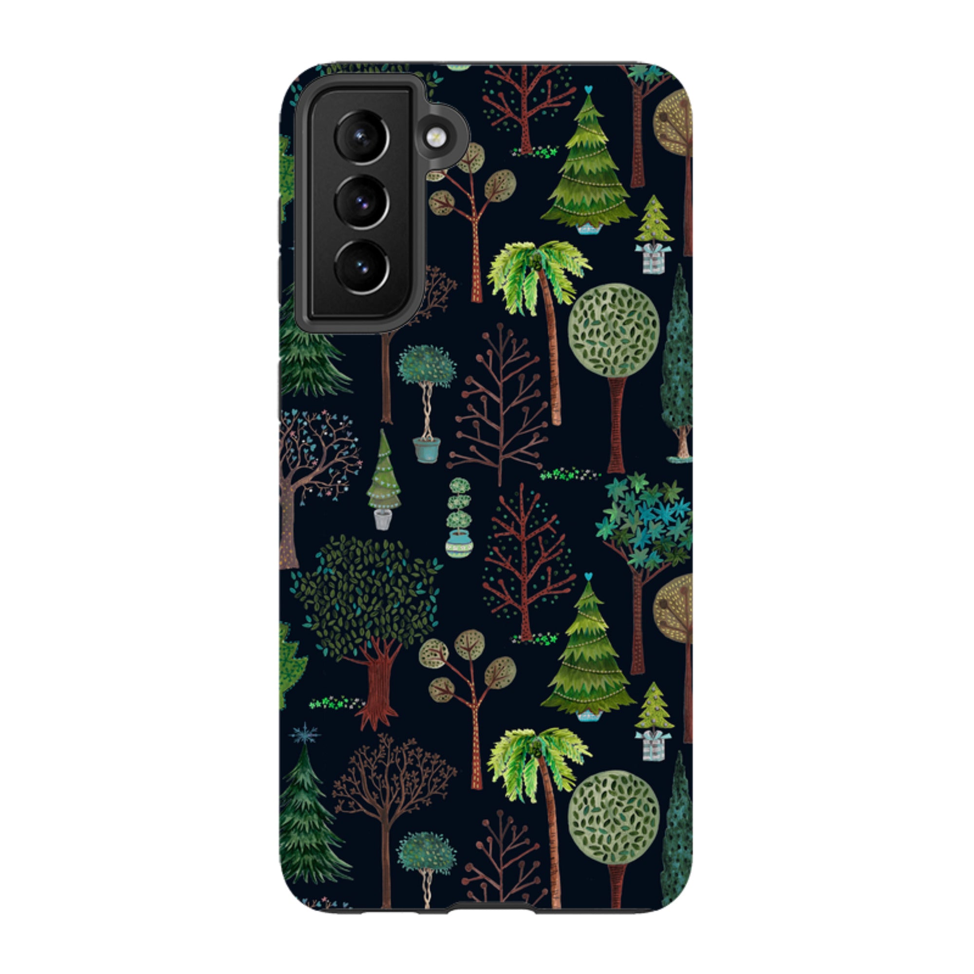 Samsung Tough Case - Xmas Trees Dark By Caroline Bonne Muller