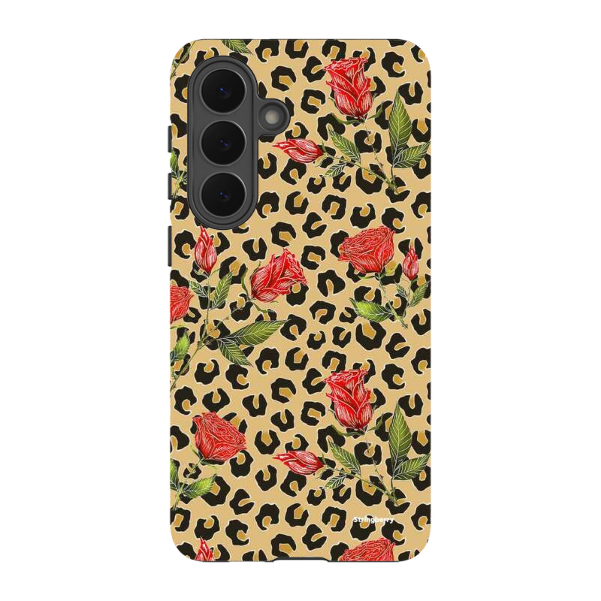 Samsung Tough Case - Leopard Print Rose Pattern By Catherine Rowe