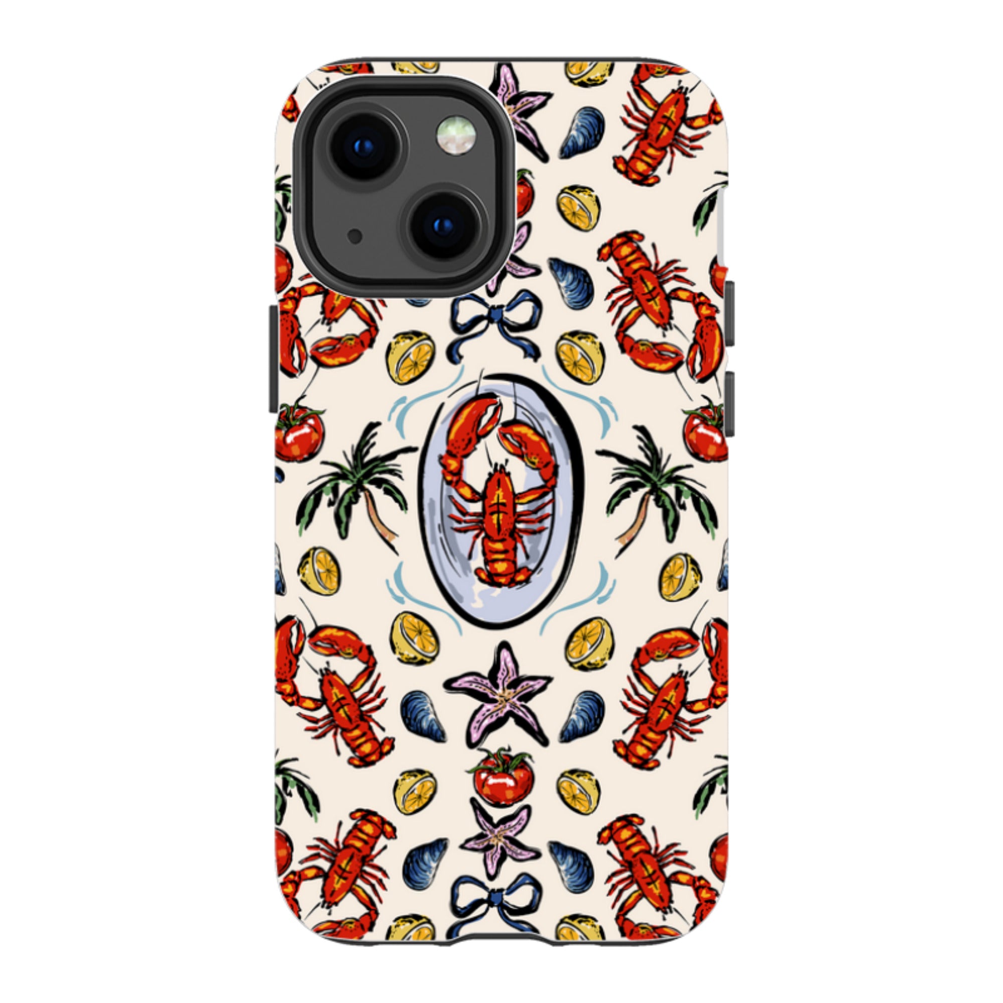 iPhone Case - Seafood and Palm Trees
