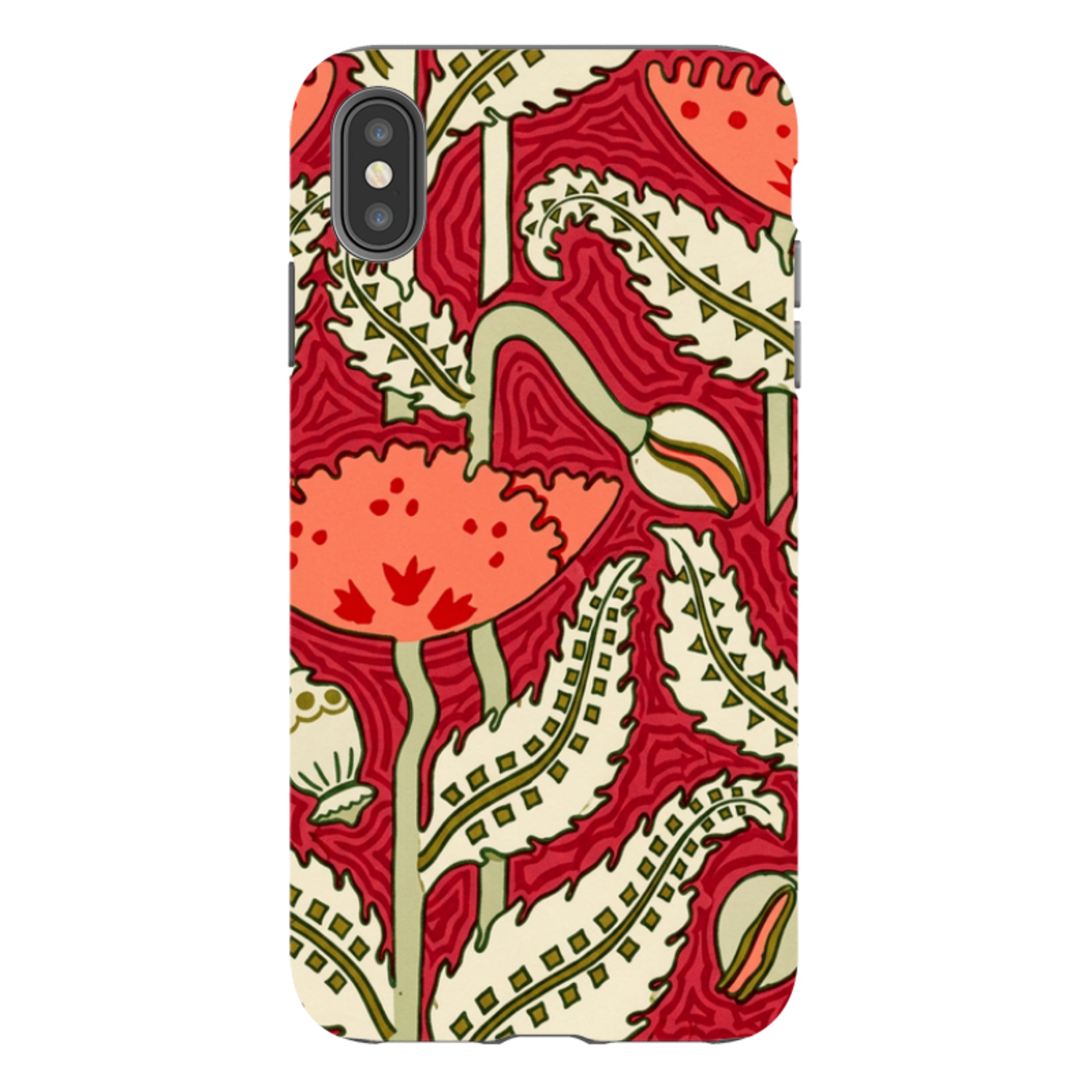iPhone Tough Case - William Morris Red Floral