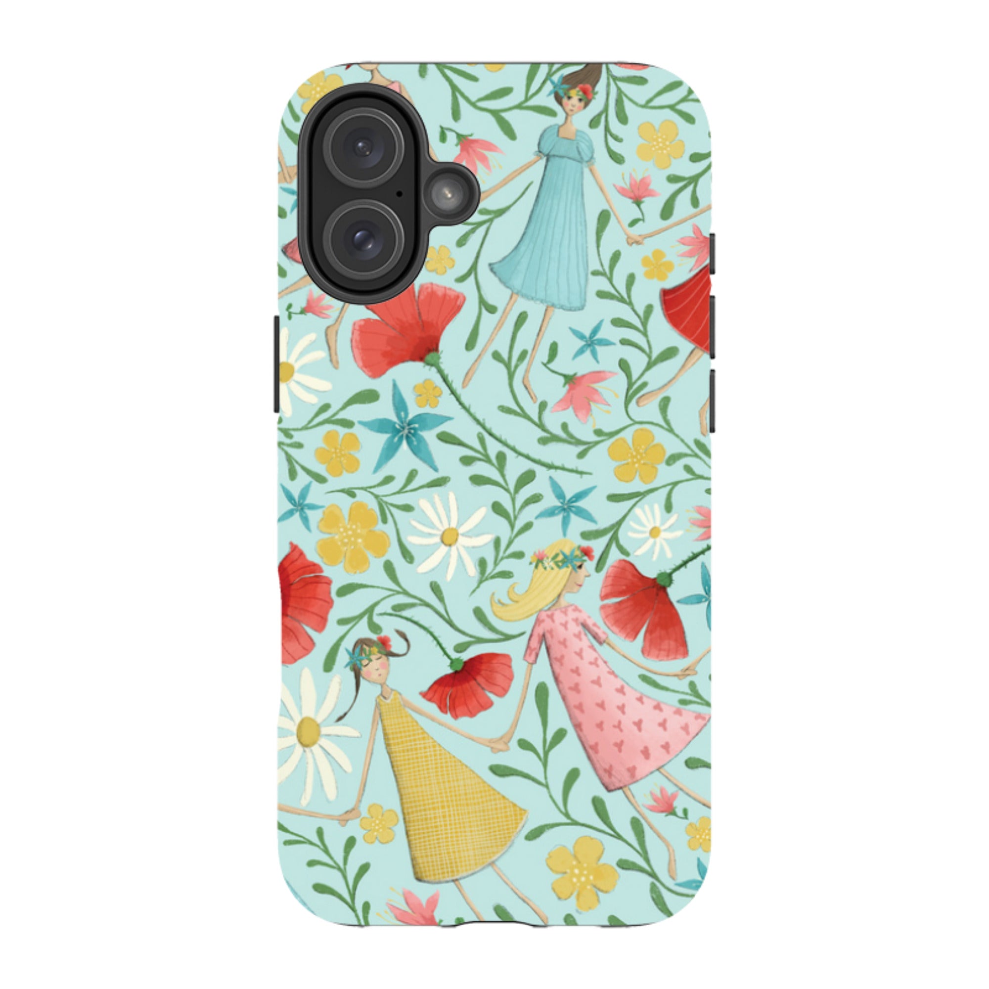 iPhone MagSafe Tough Case - Midsummer Dance Blue By Maja Lindberg