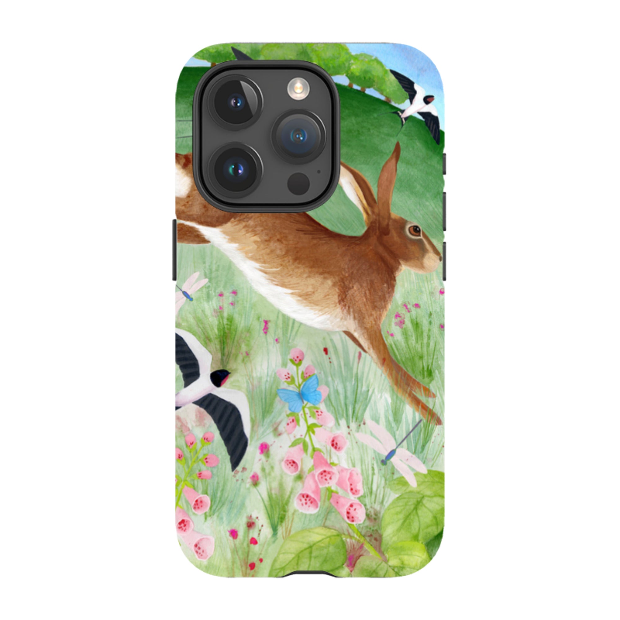 iPhone MagSafe Tough Case - Hares and Swallows By Bex Parkin
