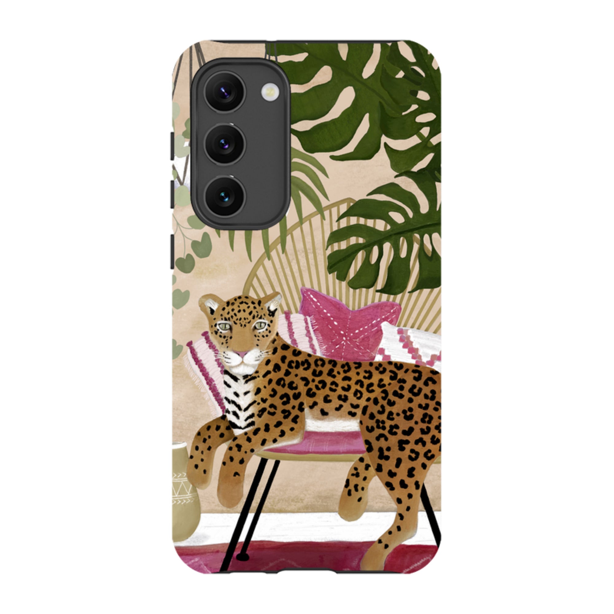 Samsung Tough Case - Boho Leopard Cream By Bex Parkin