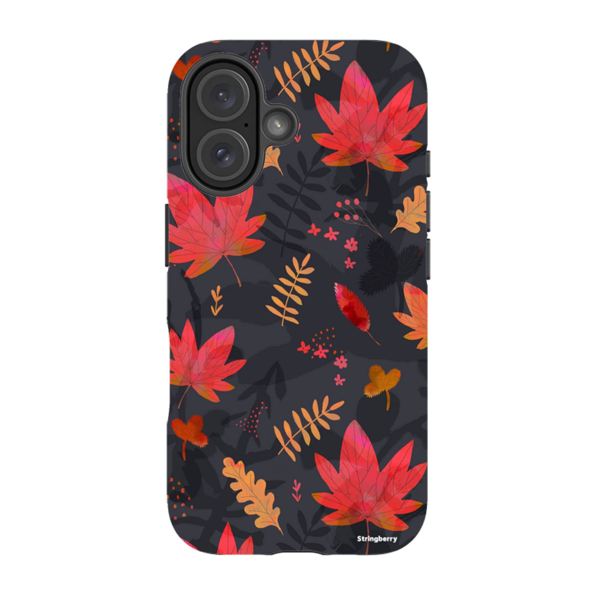 iPhone Tough Case - Autumn Leaves Dark