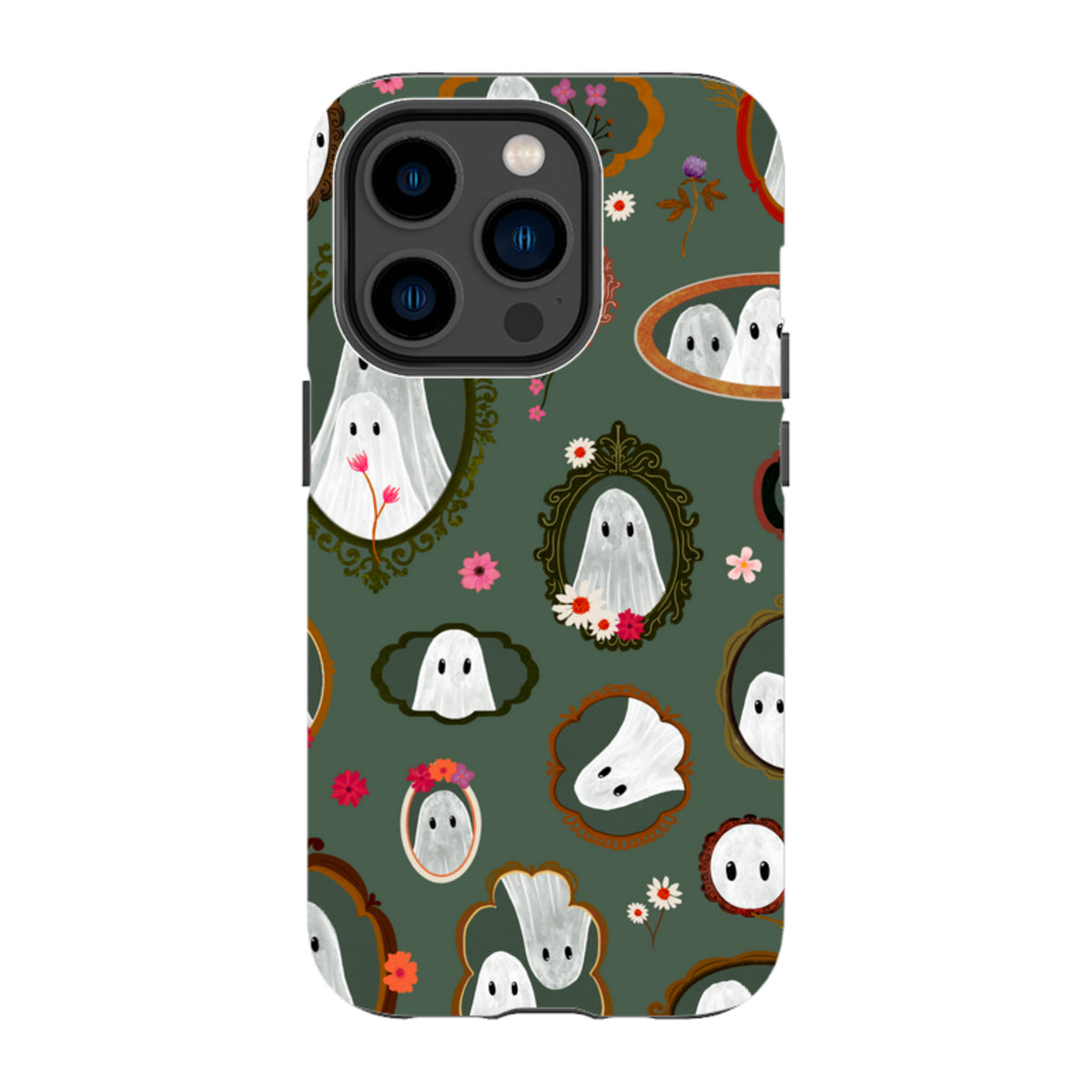 iPhone Tough Case - Framed Ghosts - Pine By Katherine Quinn