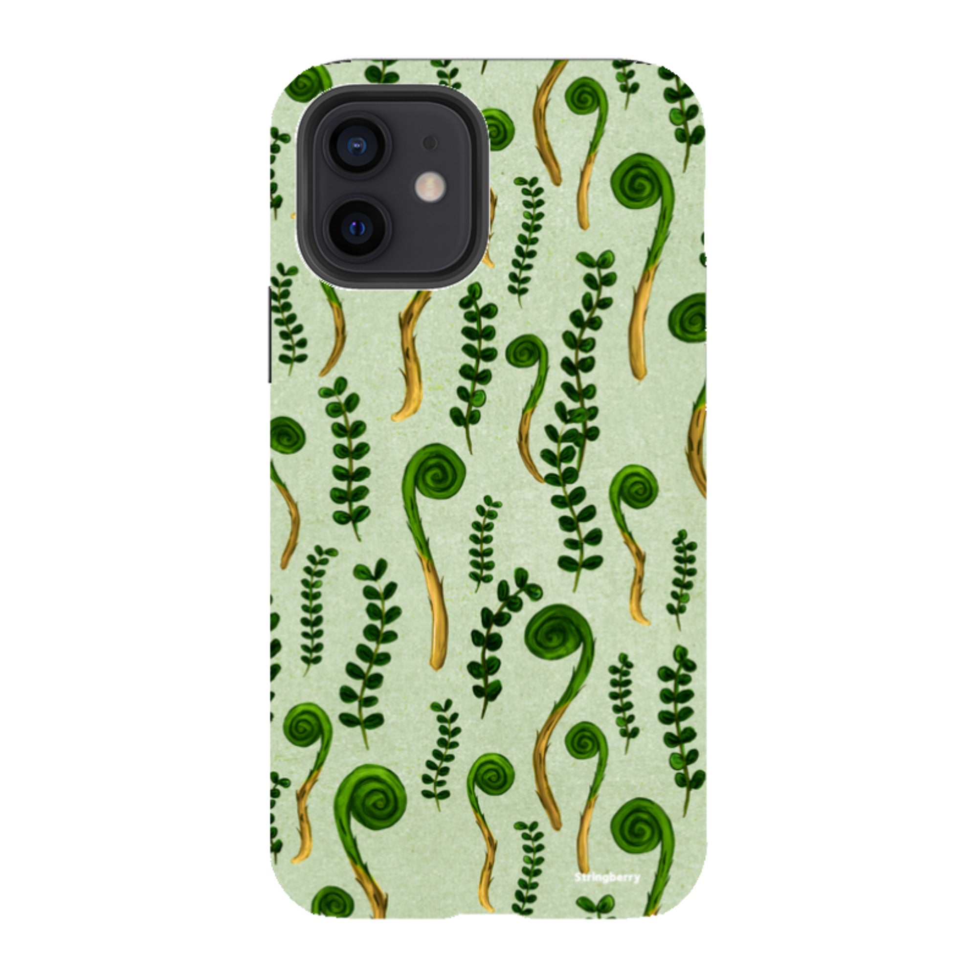 iPhone Tough Case - Fern Fronds By Katherine Quinn